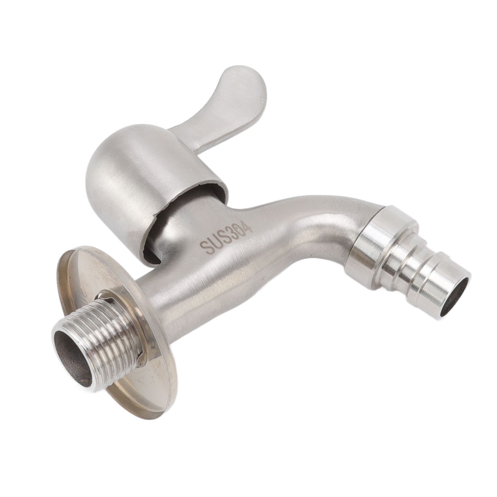 G1/2 Washing Machine Tap Leakage Proof Cold Water Stainless Steel Wall Mounted view 4