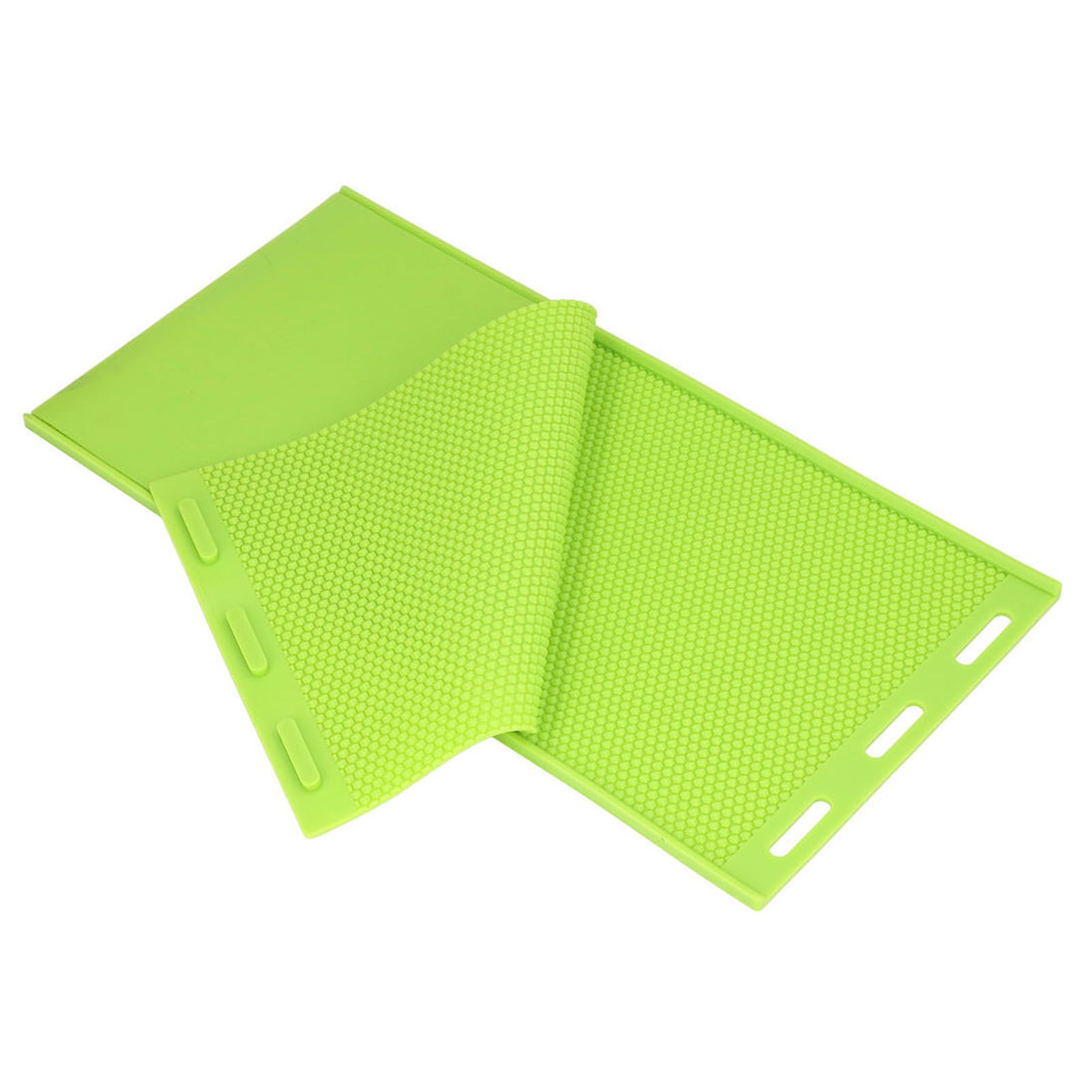 2Pcs 5.4mm Silicone Beeswax Sheet Mold Beeswax Foundation Press Mold Beekeeper view 5