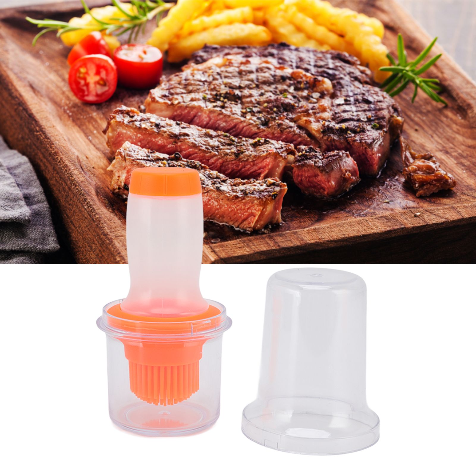 Oil Dispenser Bottle 60ml Food Grade Silicone Squeeze Type Brush Evenly Heat view 11