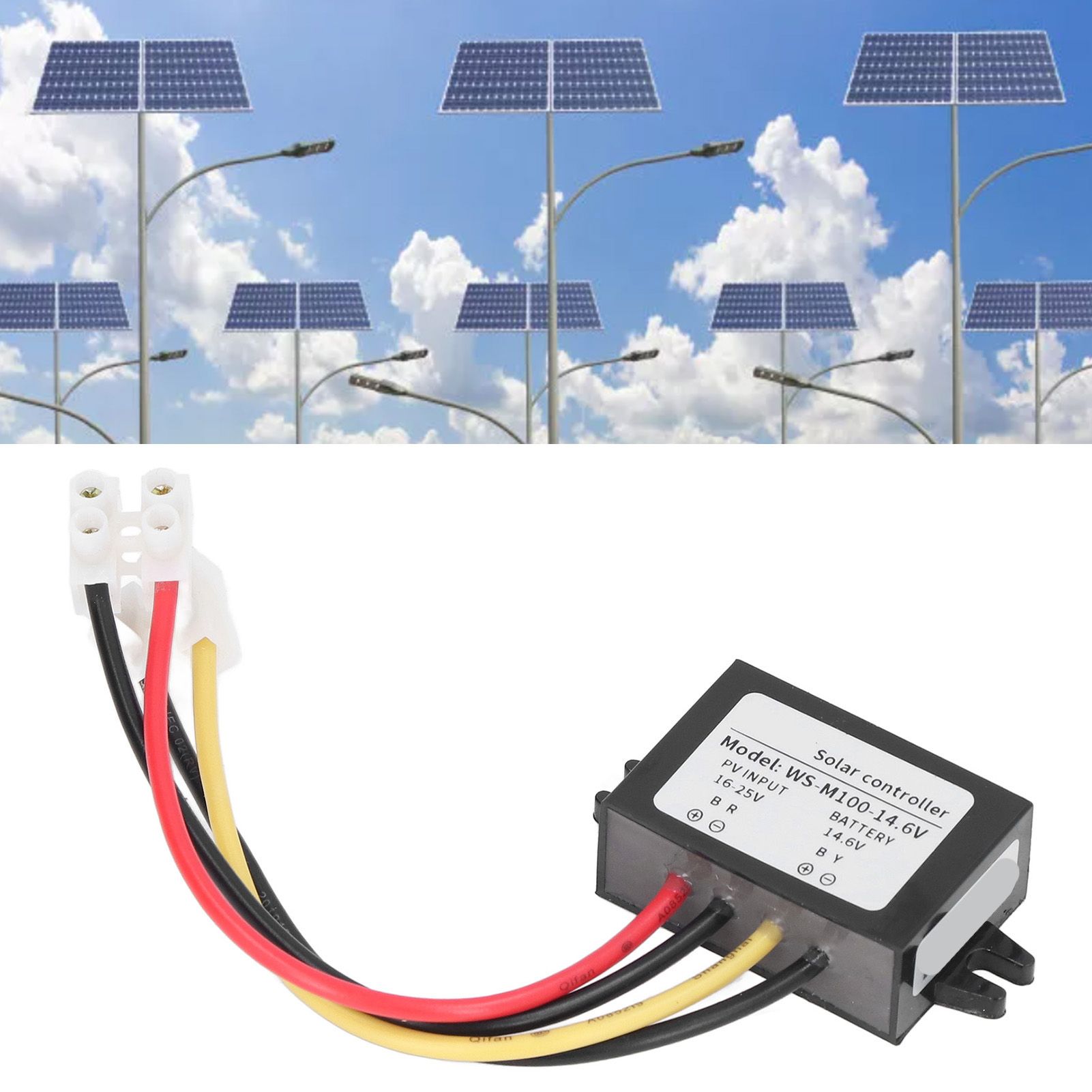 MPPT Solar Controller Protective Control Panel Switch Battery Charging view 12