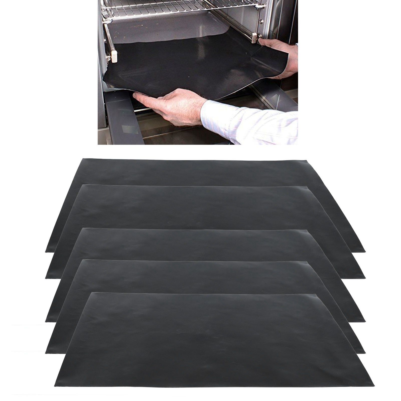 5Pcs Oven Mat Fiberglass Excellent Heat Resistance Dishwasher Safe 40x50cm view 11