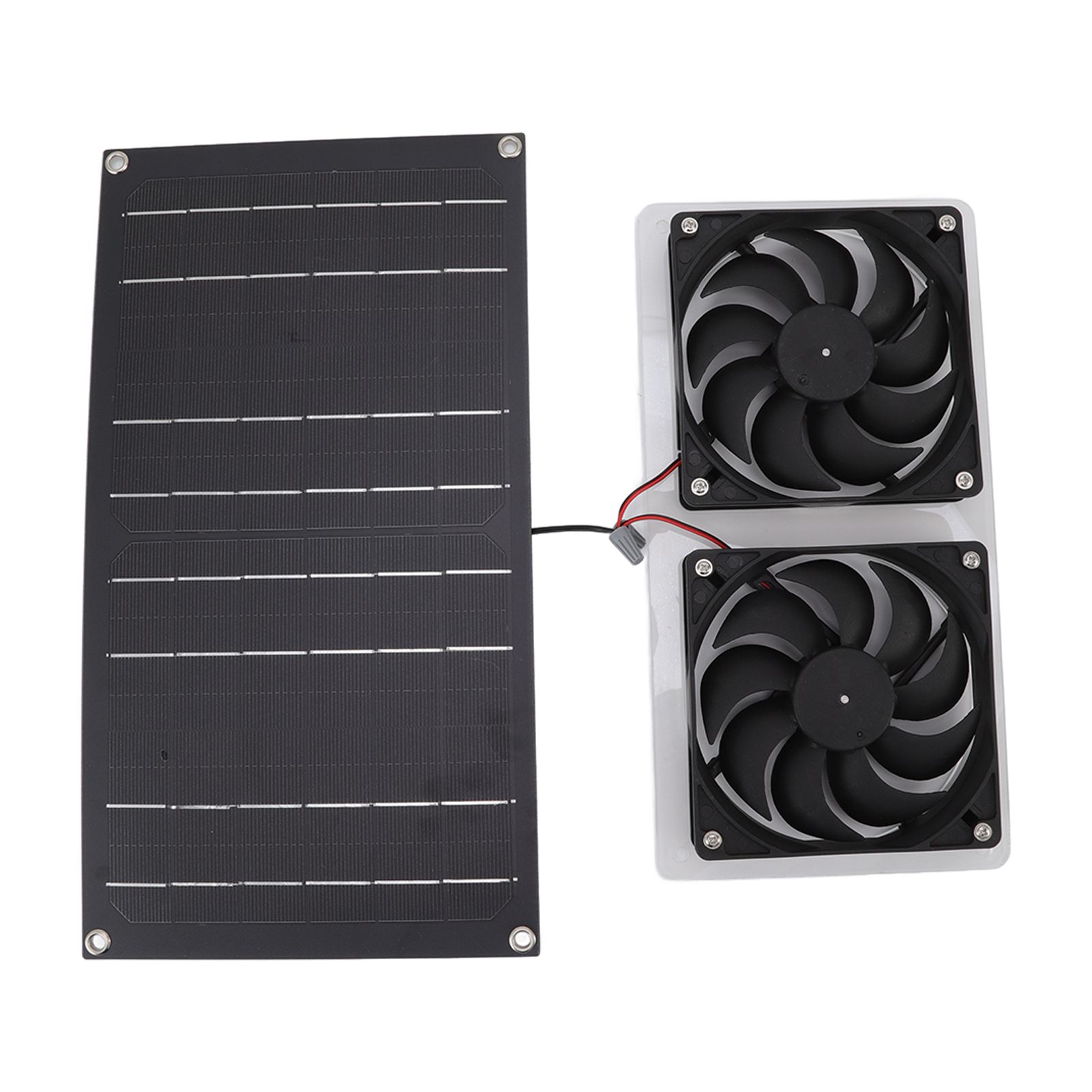 Solar Panel Fan Kit 100W Dual Fans IP67 Waterproof Low Noise Wide Application view 7
