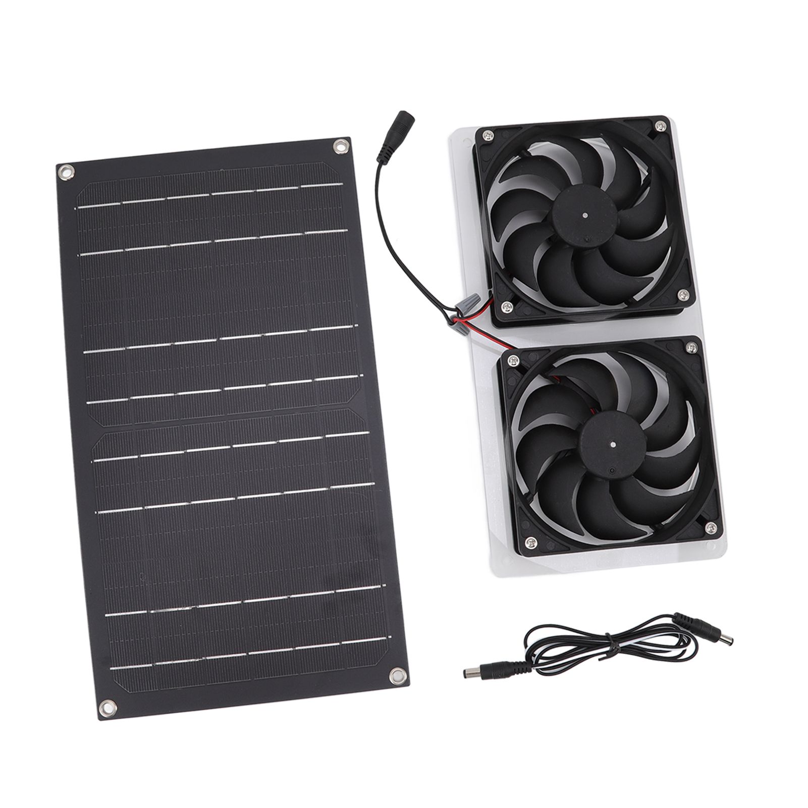 Solar Panel Fan Kit 100W Dual Fans IP67 Waterproof Low Noise Wide Application view 15