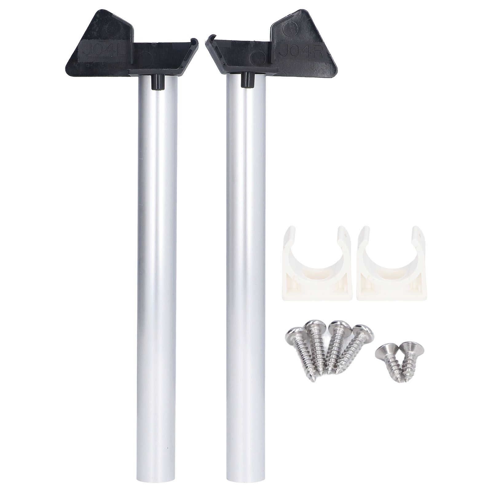 2Pcs Greenhouse Rain Gutter Drains Silver Drainage Downpipe Gutter Kit Gutter — image 1