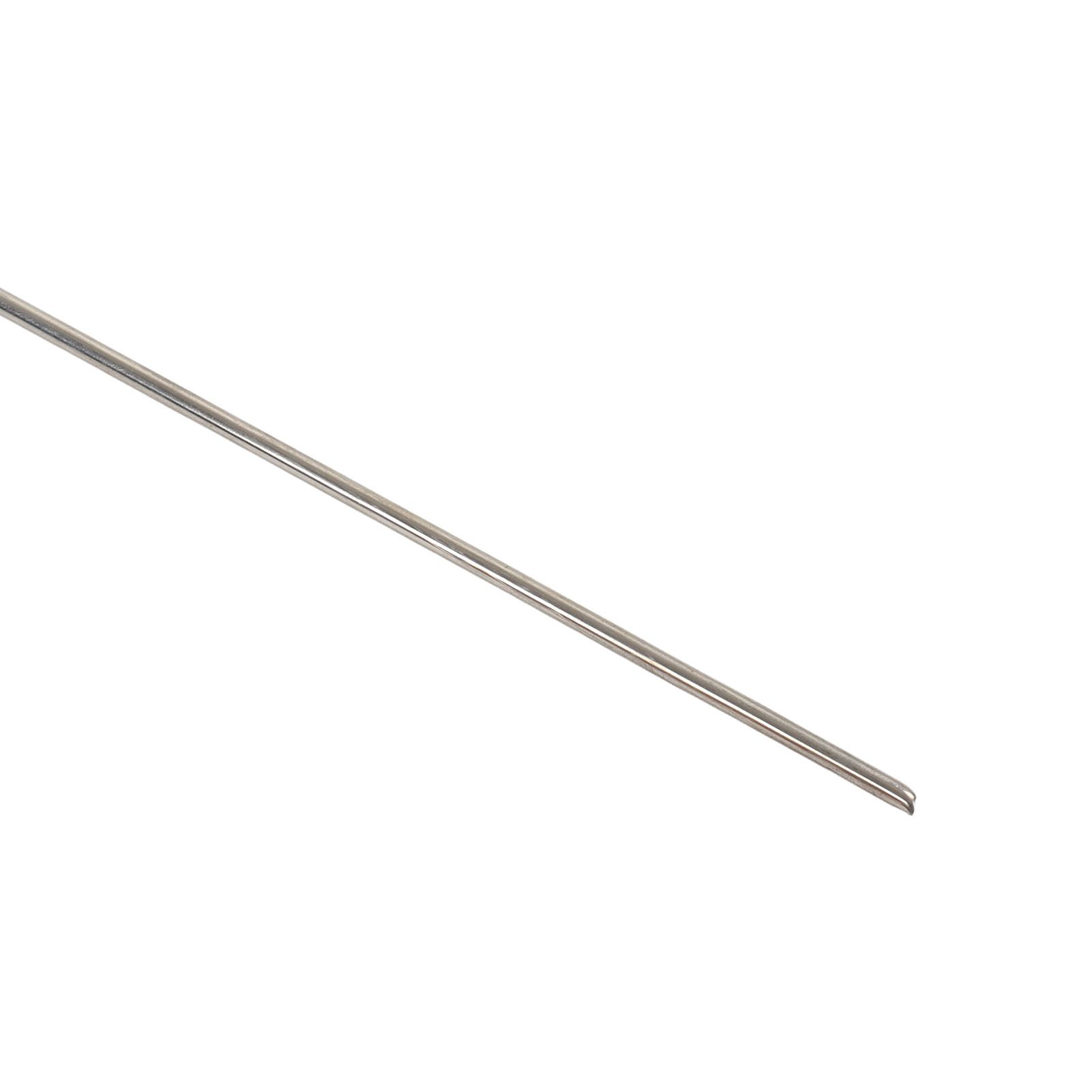 10pcs Barbecue Skewers Wooden Handle Stainless Steel BBQ Kabob Sticks for view 13