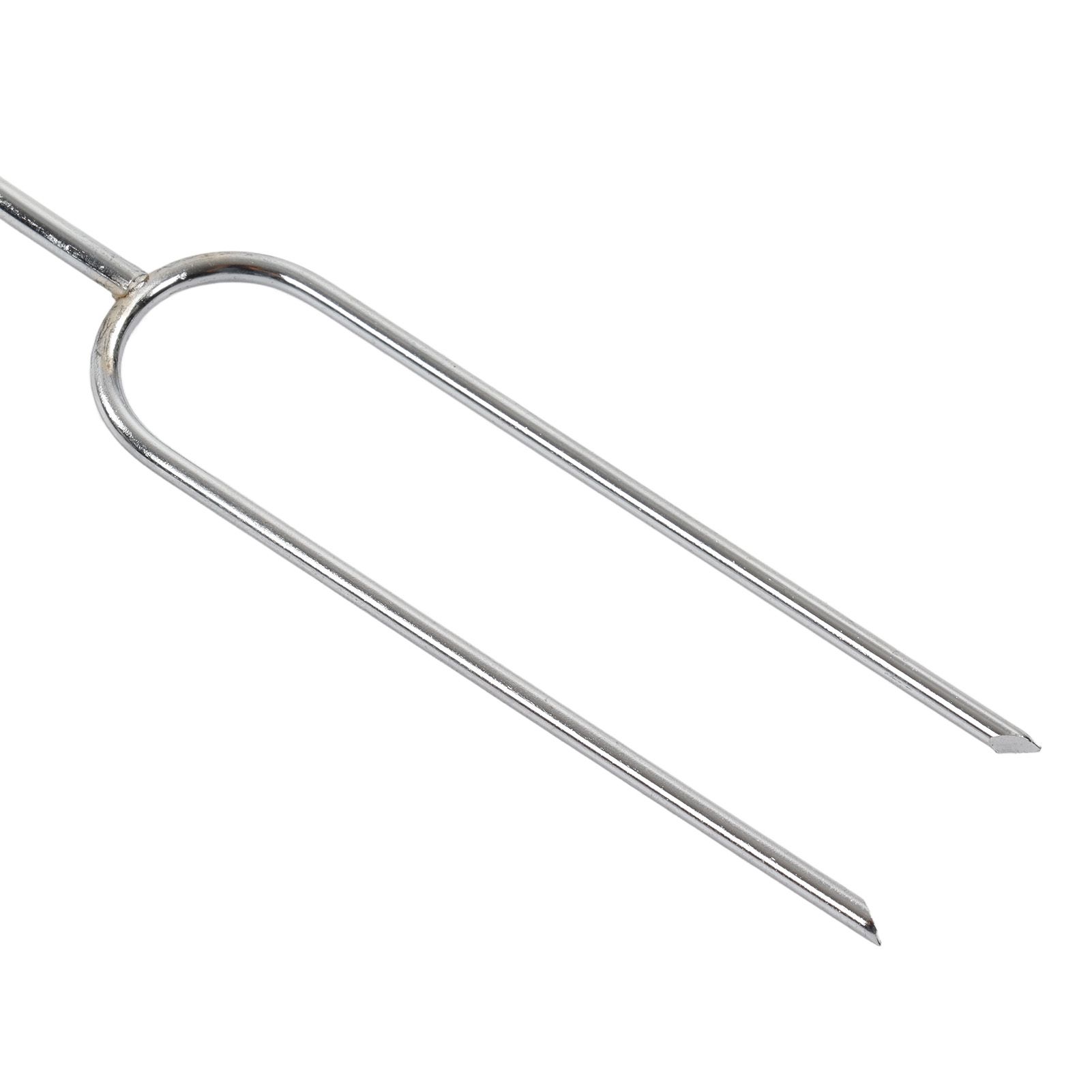 3Pcs Barbecue Forks Multifunctional Stainless Steel Roasting Stick with Beech view 13