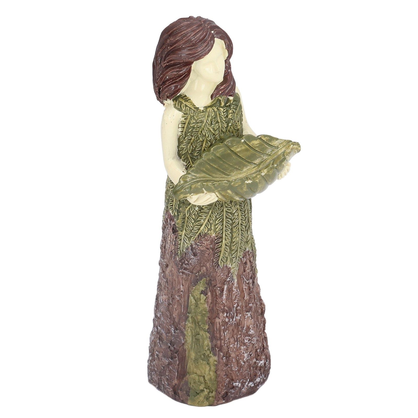 Fairy Statue Bird Feeder Resin Attractive Beautiful Goddess Statuary Bird view 2
