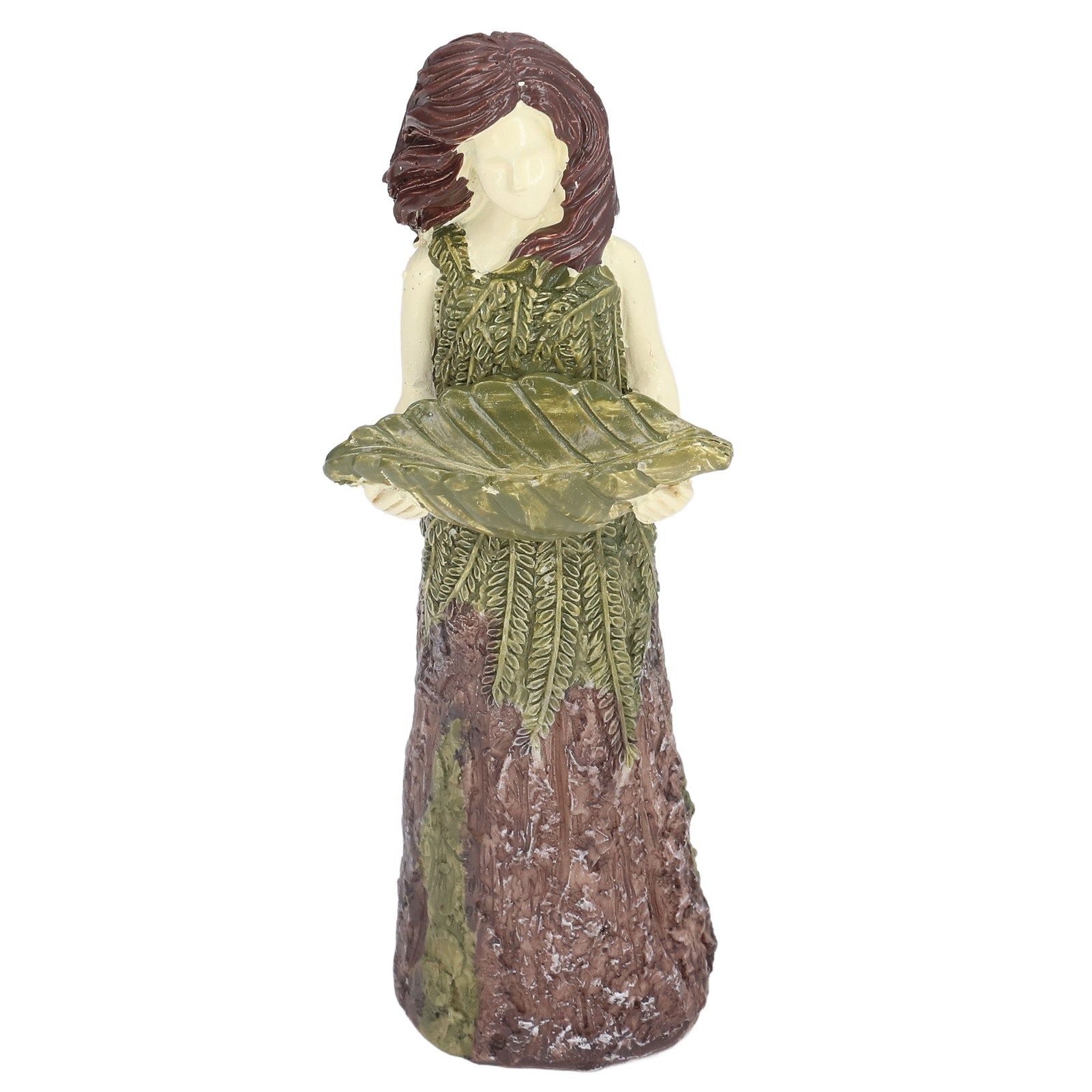 Fairy Statue Bird Feeder Resin Attractive Beautiful Goddess Statuary Bird view 3