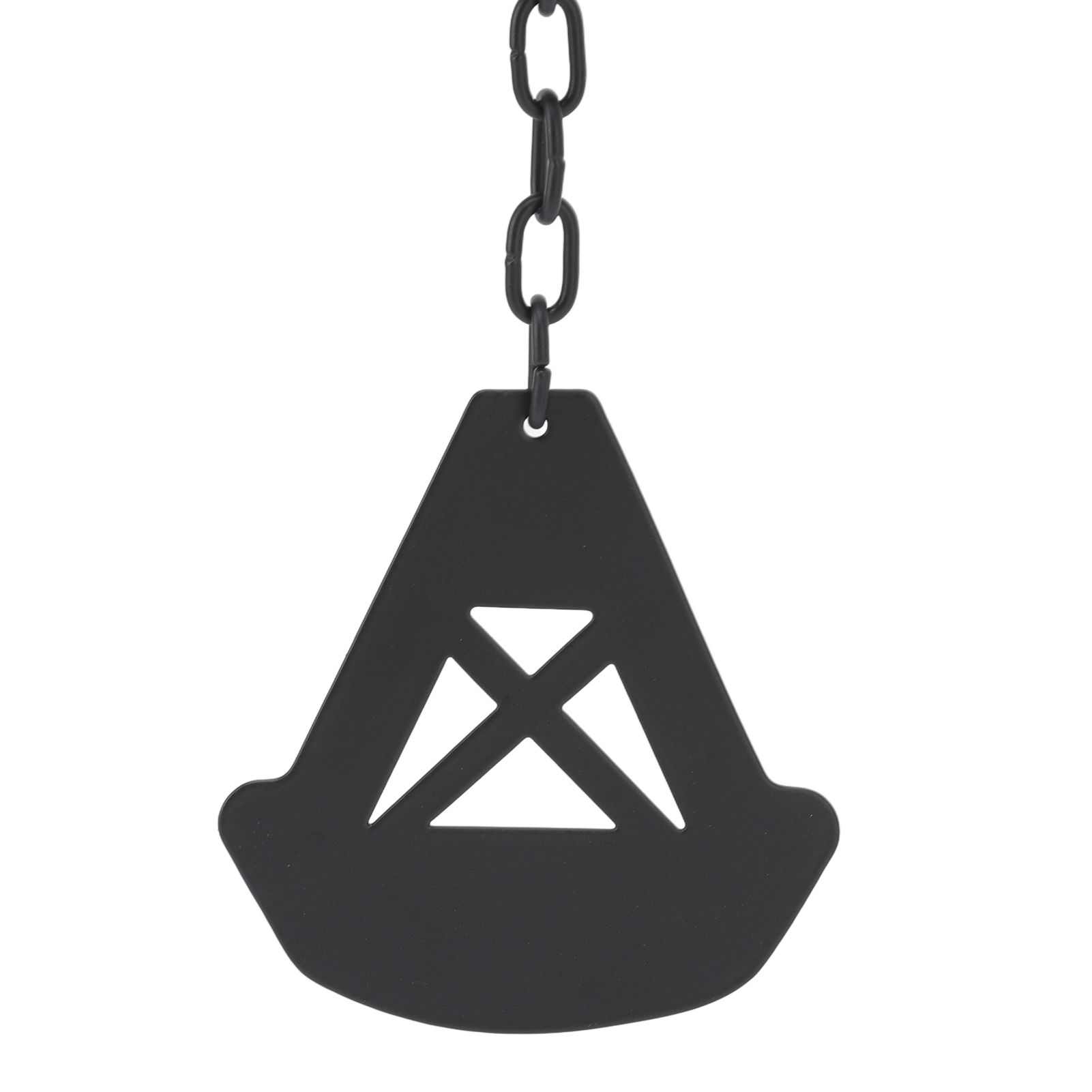 Triangular Wind Chimes Courtyard Bell Pendant Home Decoration Iron Black with view 14