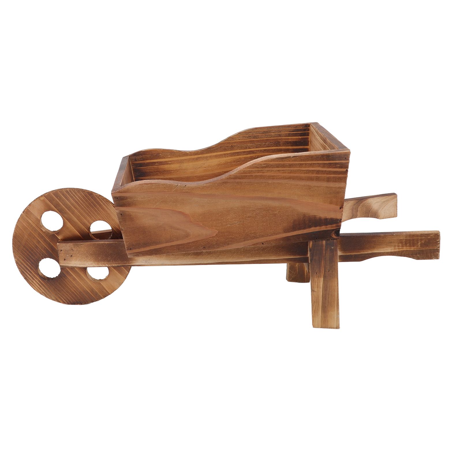 Flower Pot Wooden Cart Innovative Succulent Wheelbarrow Flower Pot for view 2