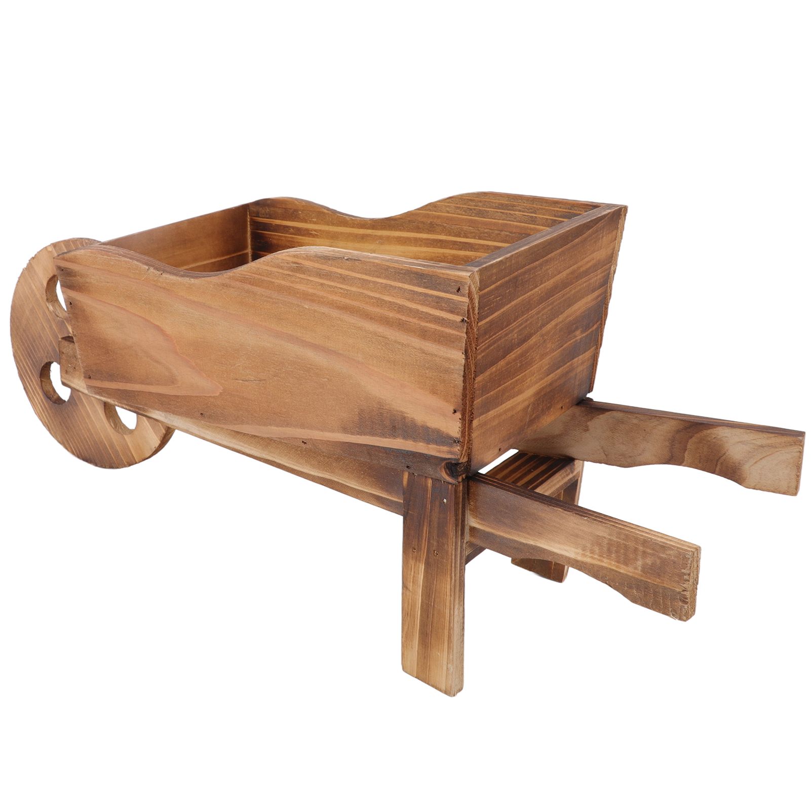Flower Pot Wooden Cart Innovative Succulent Wheelbarrow Flower Pot for view 4
