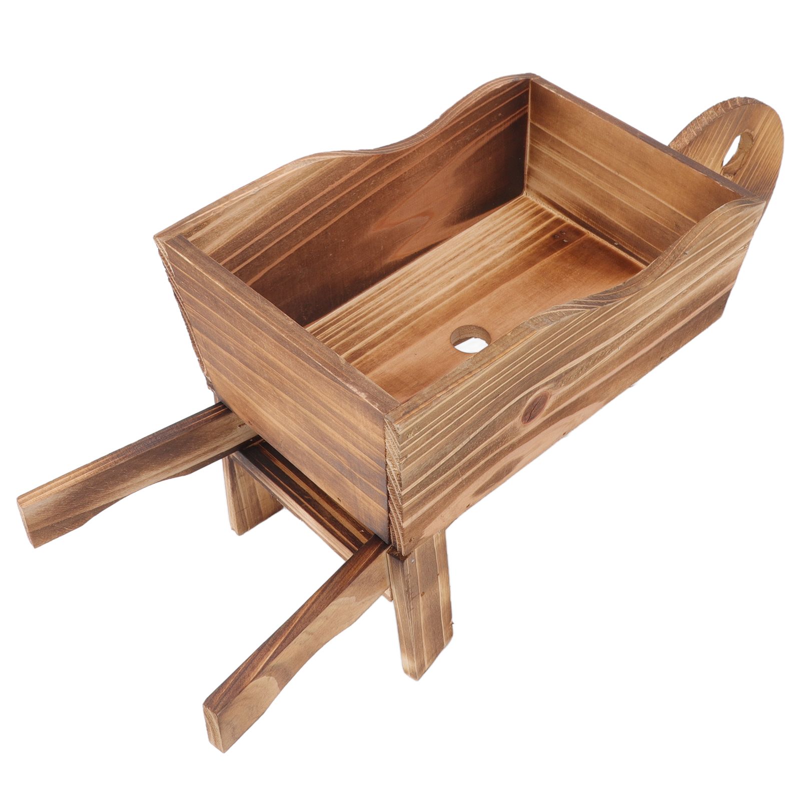 Flower Pot Wooden Cart Innovative Succulent Wheelbarrow Flower Pot for view 5