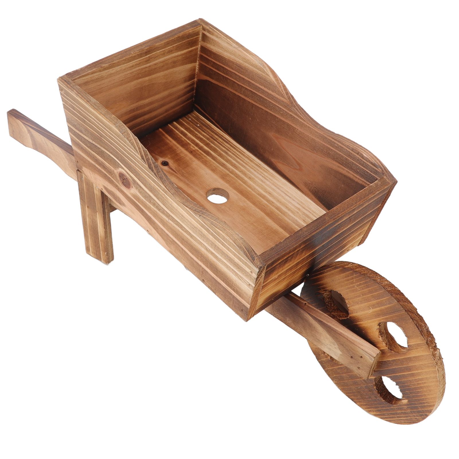 Flower Pot Wooden Cart Innovative Succulent Wheelbarrow Flower Pot for view 6