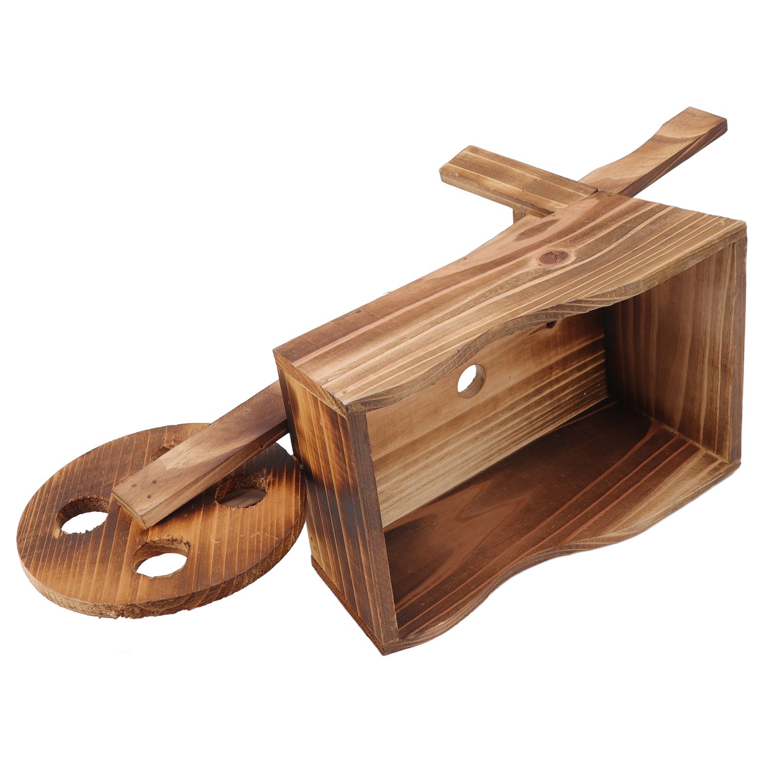 Flower Pot Wooden Cart Innovative Succulent Wheelbarrow Flower Pot for view 7