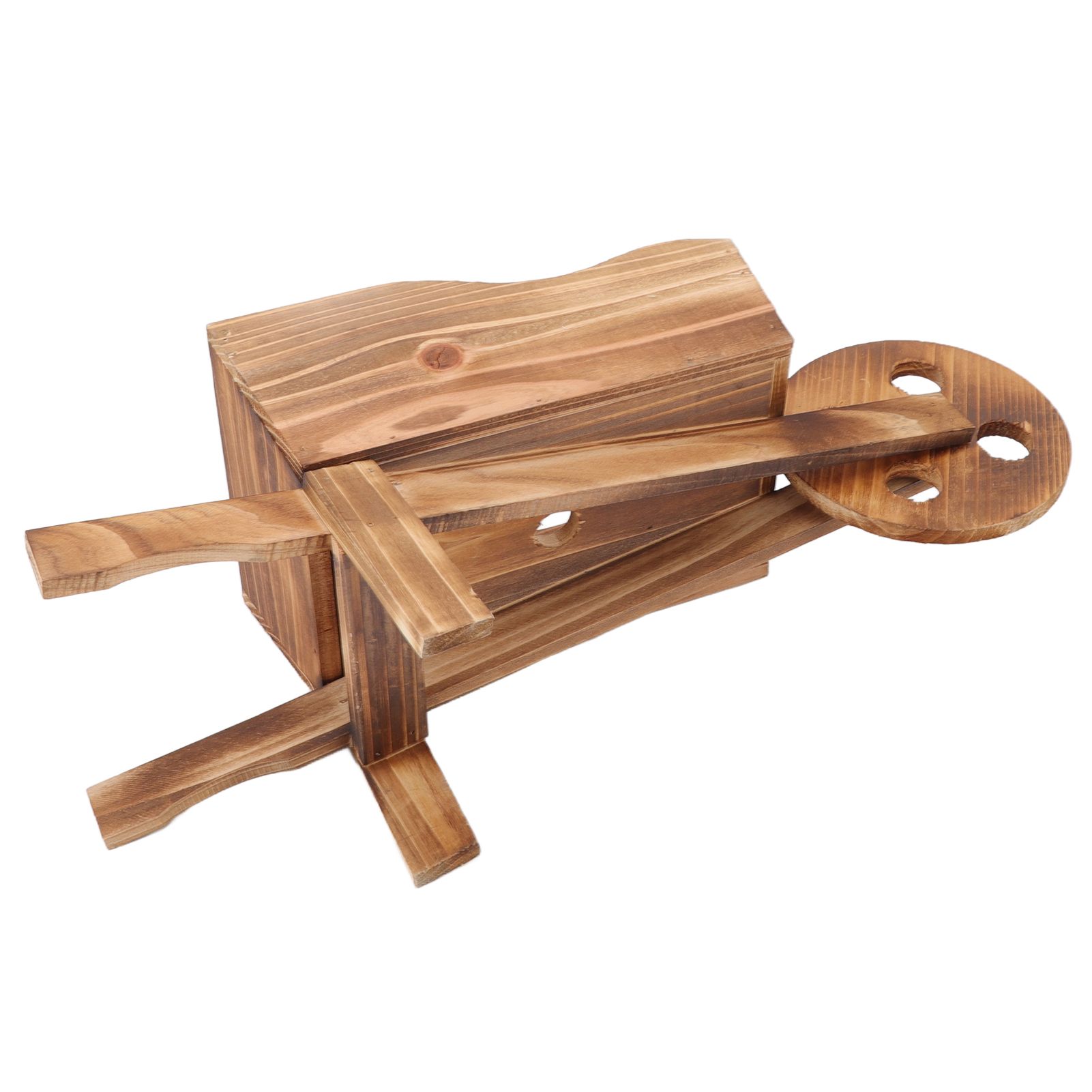 Flower Pot Wooden Cart Innovative Succulent Wheelbarrow Flower Pot for view 8