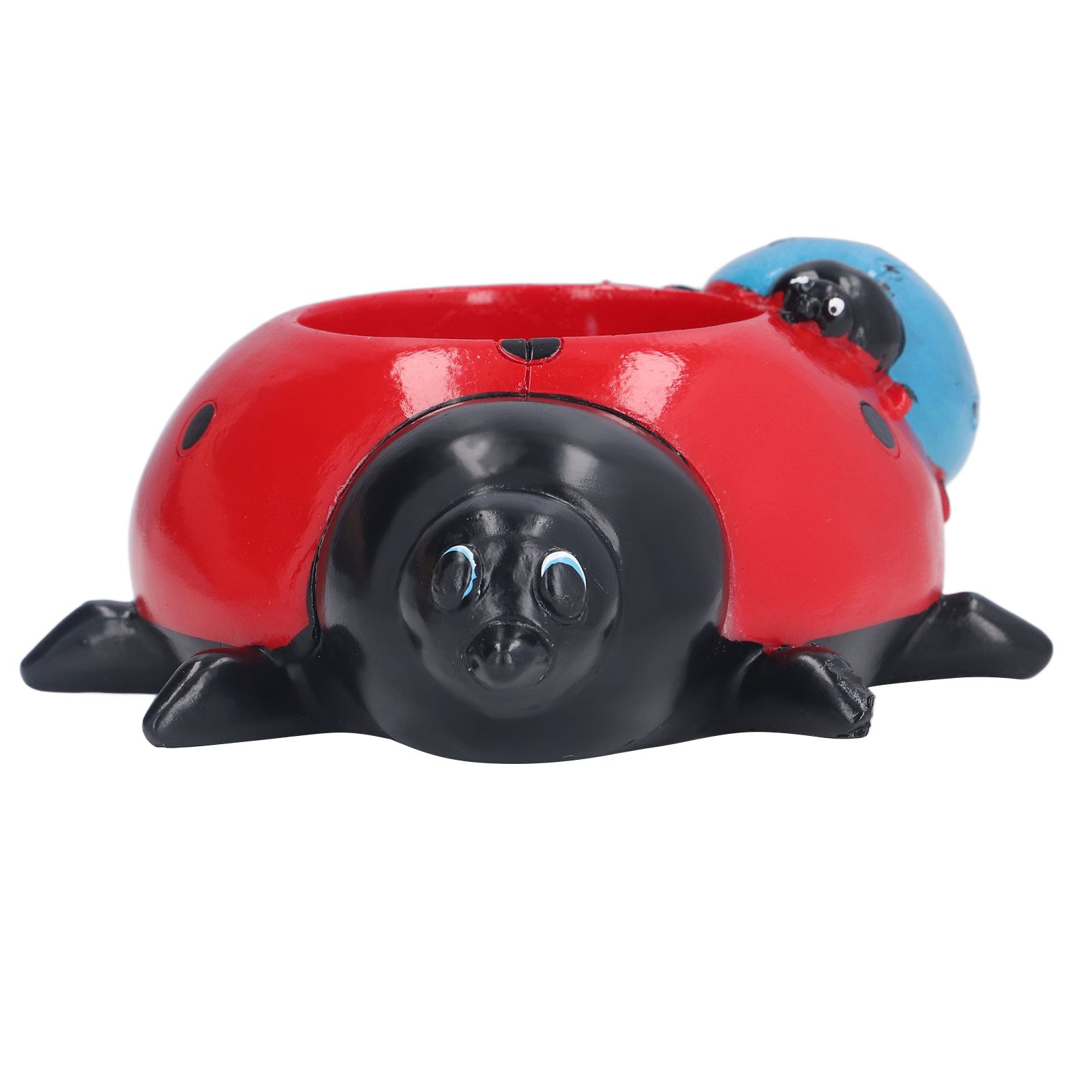 Ladybugs Flower Pot Simulation Cute Resin Animal Succulent Plant Container for view 2