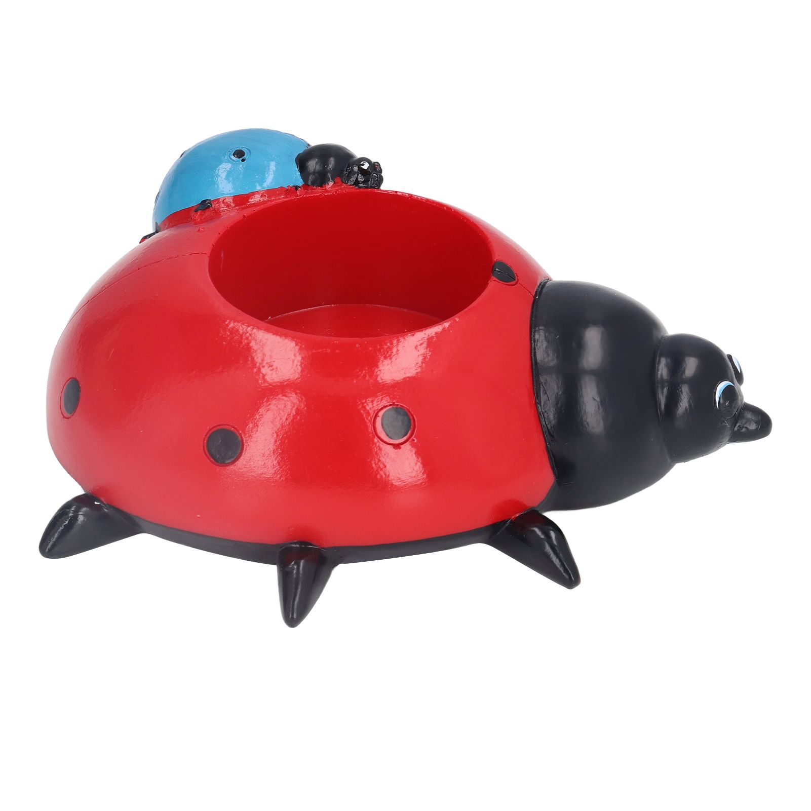 Ladybugs Flower Pot Simulation Cute Resin Animal Succulent Plant Container for view 3