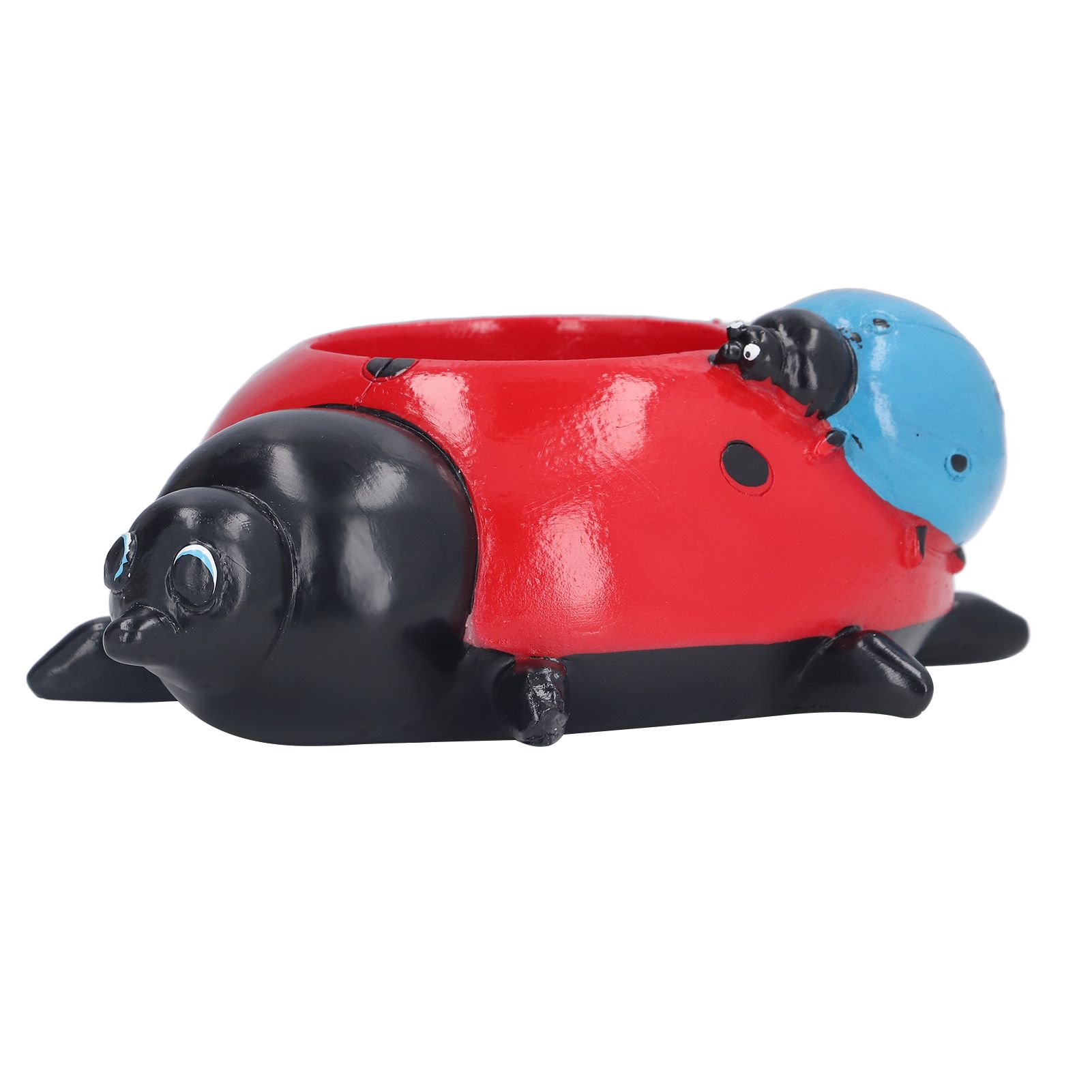 Ladybugs Flower Pot Simulation Cute Resin Animal Succulent Plant Container for view 4