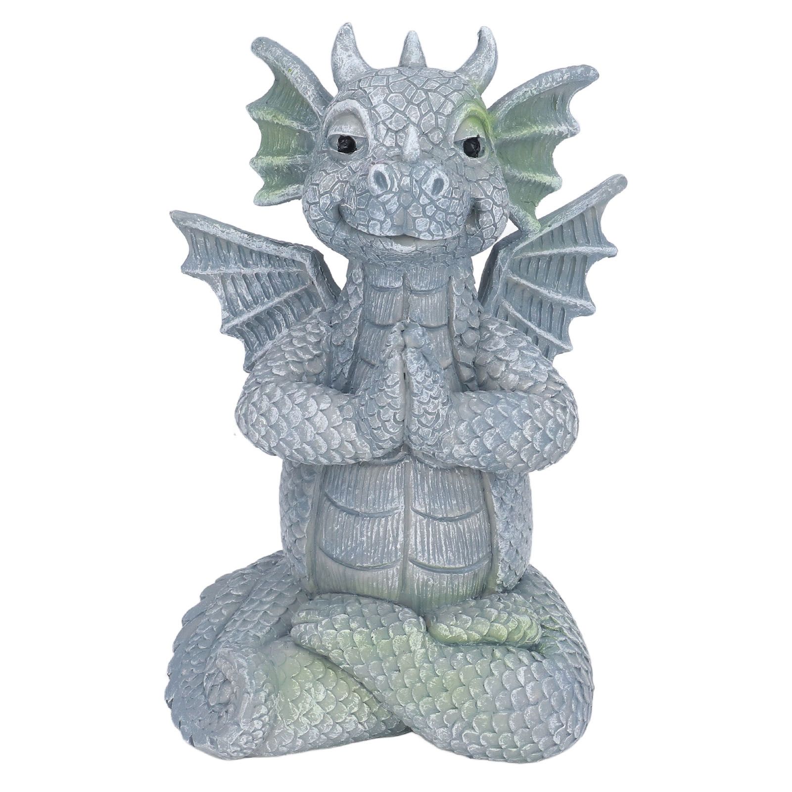 Small Dinosaur Sculpture Resin Meditated Statue Home Ornament for Garden Tree