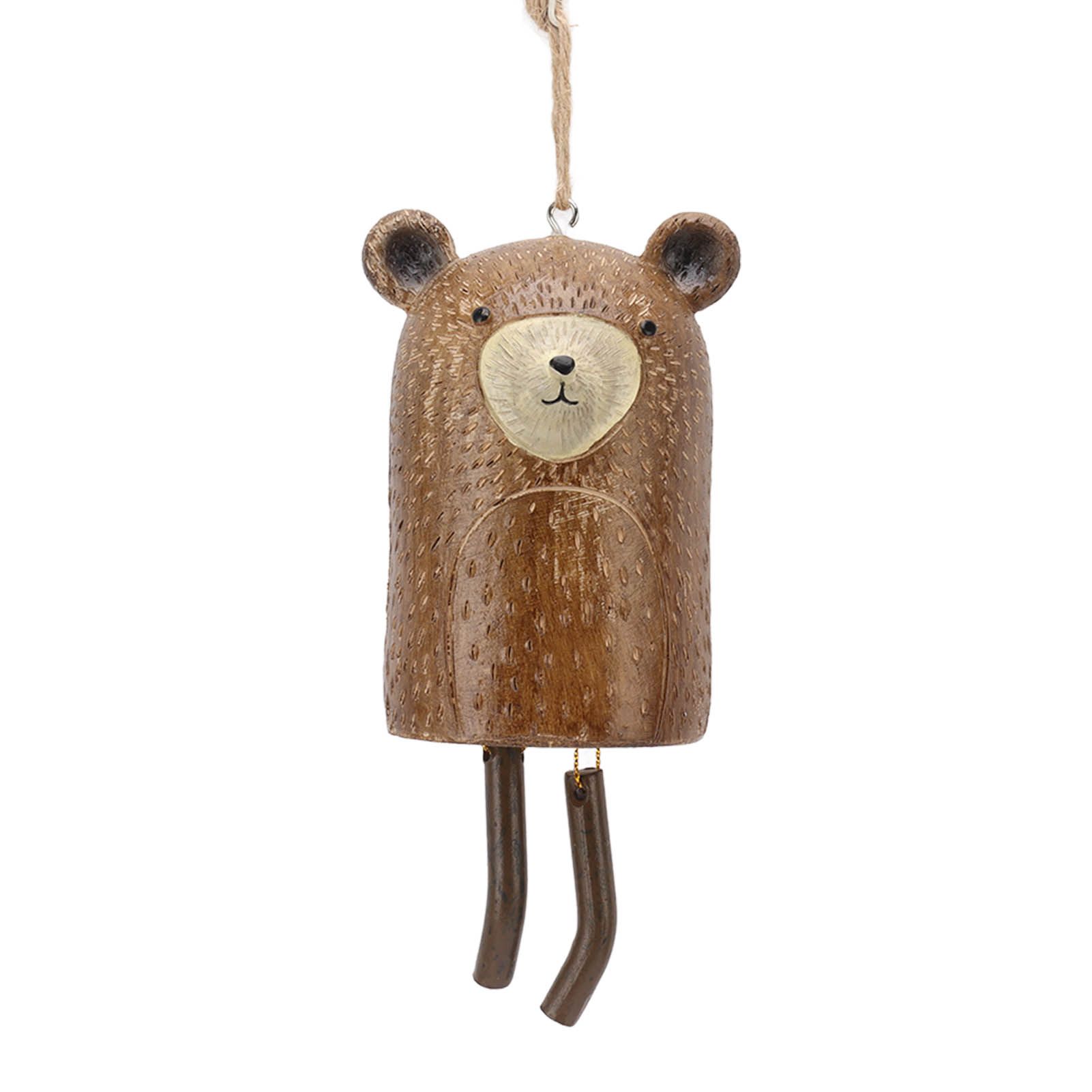 Rustic Hanging Animal Wind Chimes Resin Hand Made Natural Garden Decoration view 2