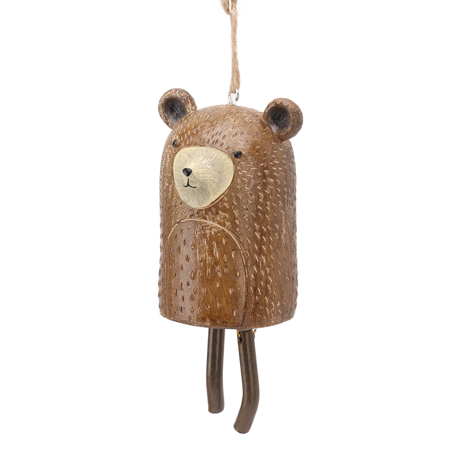 Rustic Hanging Animal Wind Chimes Resin Hand Made Natural Garden Decoration view 3