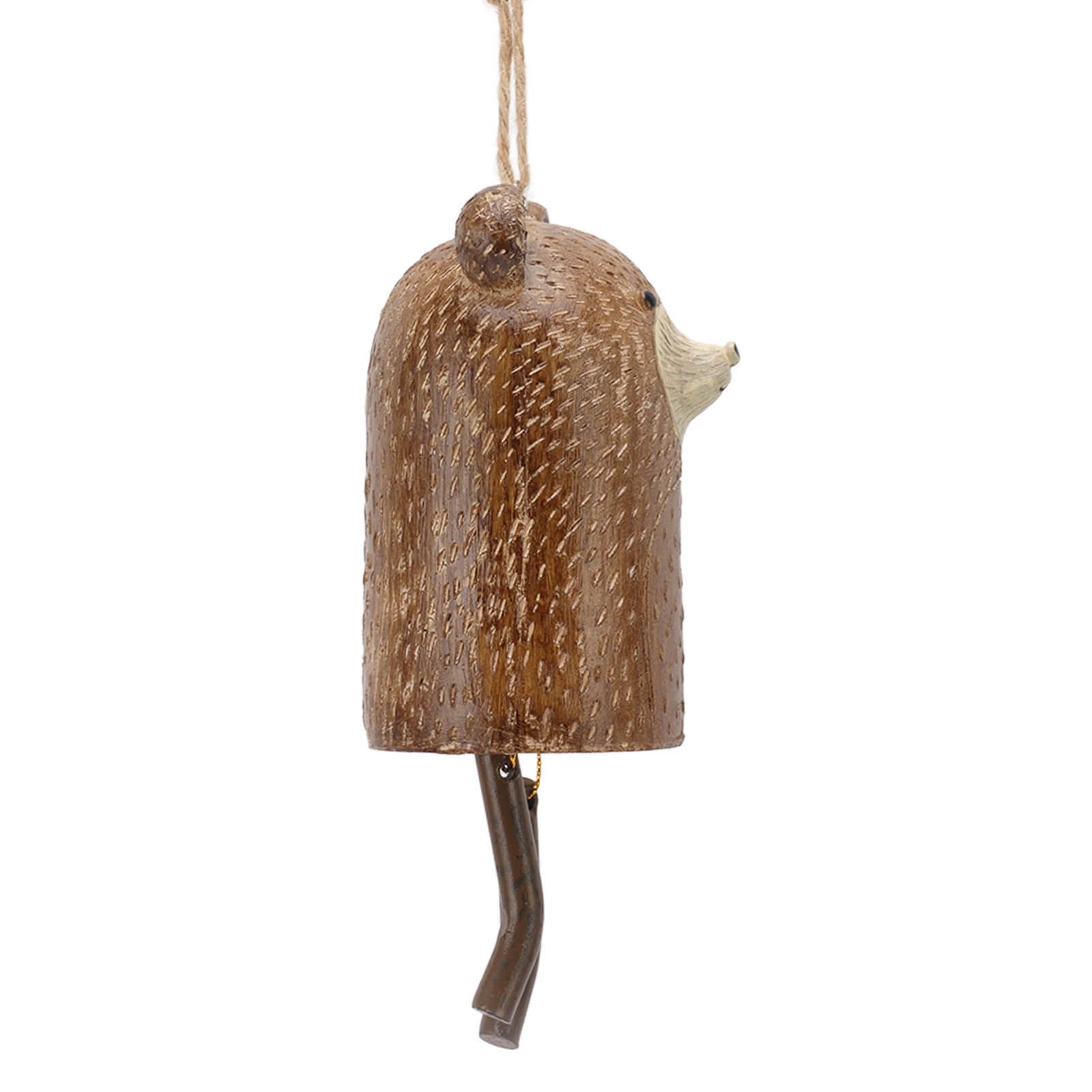 Rustic Hanging Animal Wind Chimes Resin Hand Made Natural Garden Decoration view 7