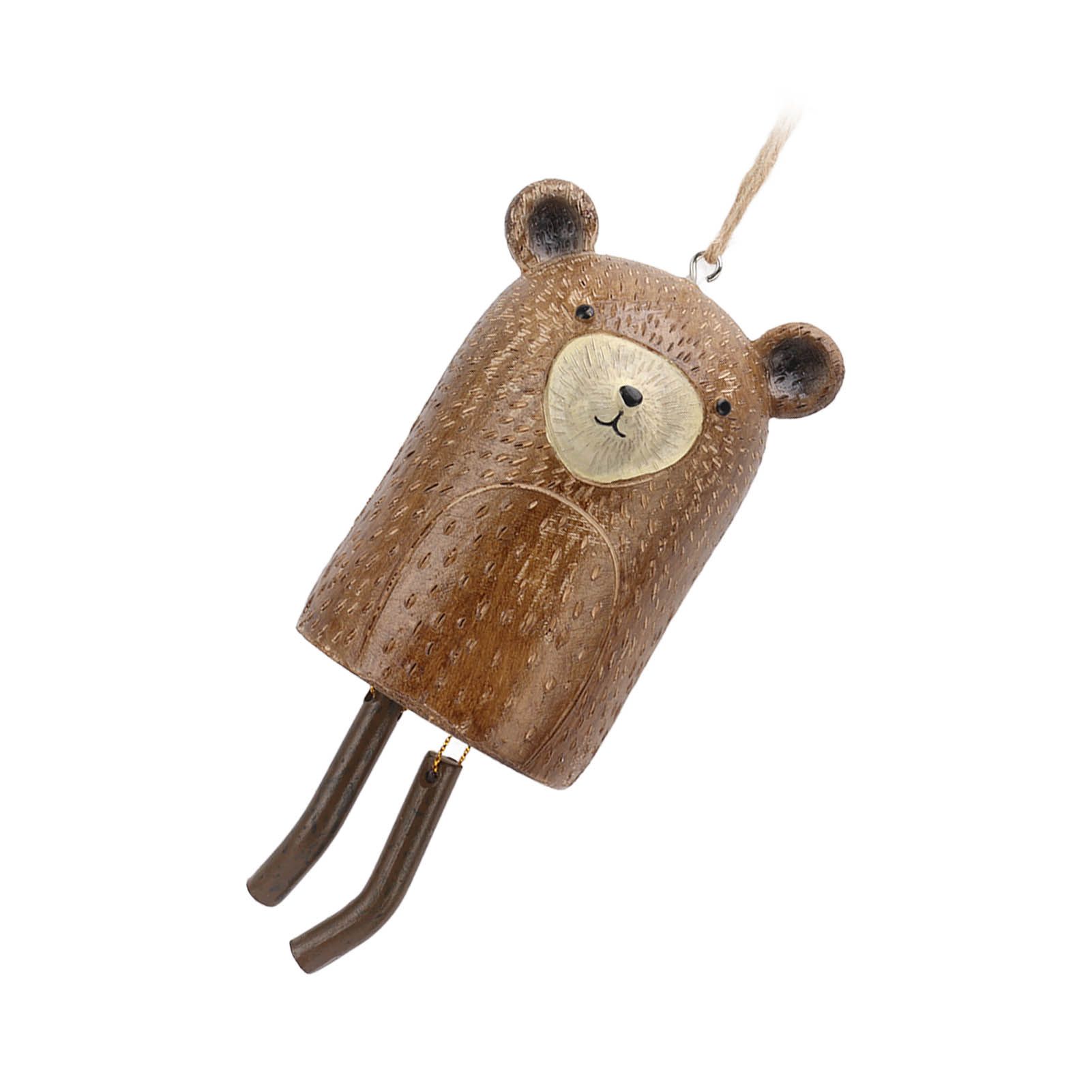 Rustic Hanging Animal Wind Chimes Resin Hand Made Natural Garden Decoration view 8