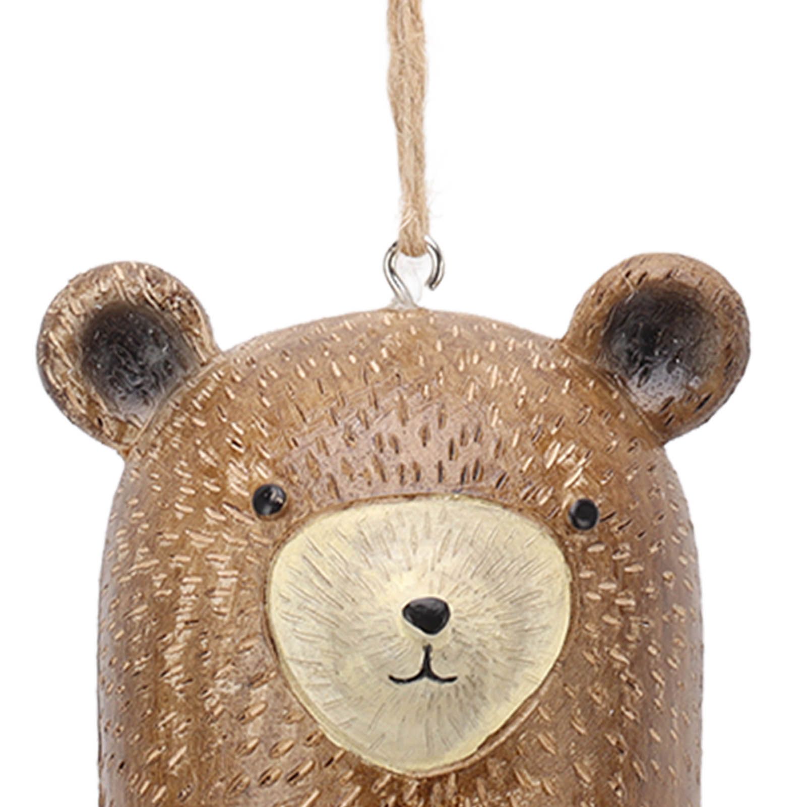 Rustic Hanging Animal Wind Chimes Resin Hand Made Natural Garden Decoration view 13