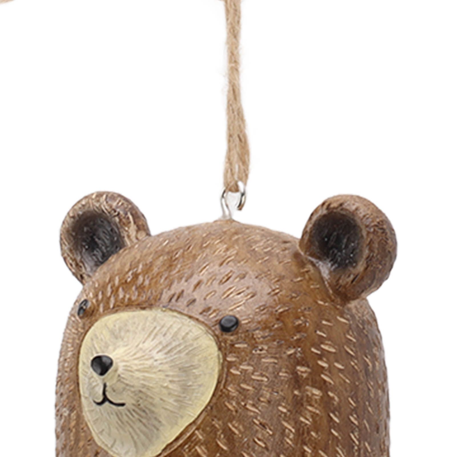 Rustic Hanging Animal Wind Chimes Resin Hand Made Natural Garden Decoration view 15