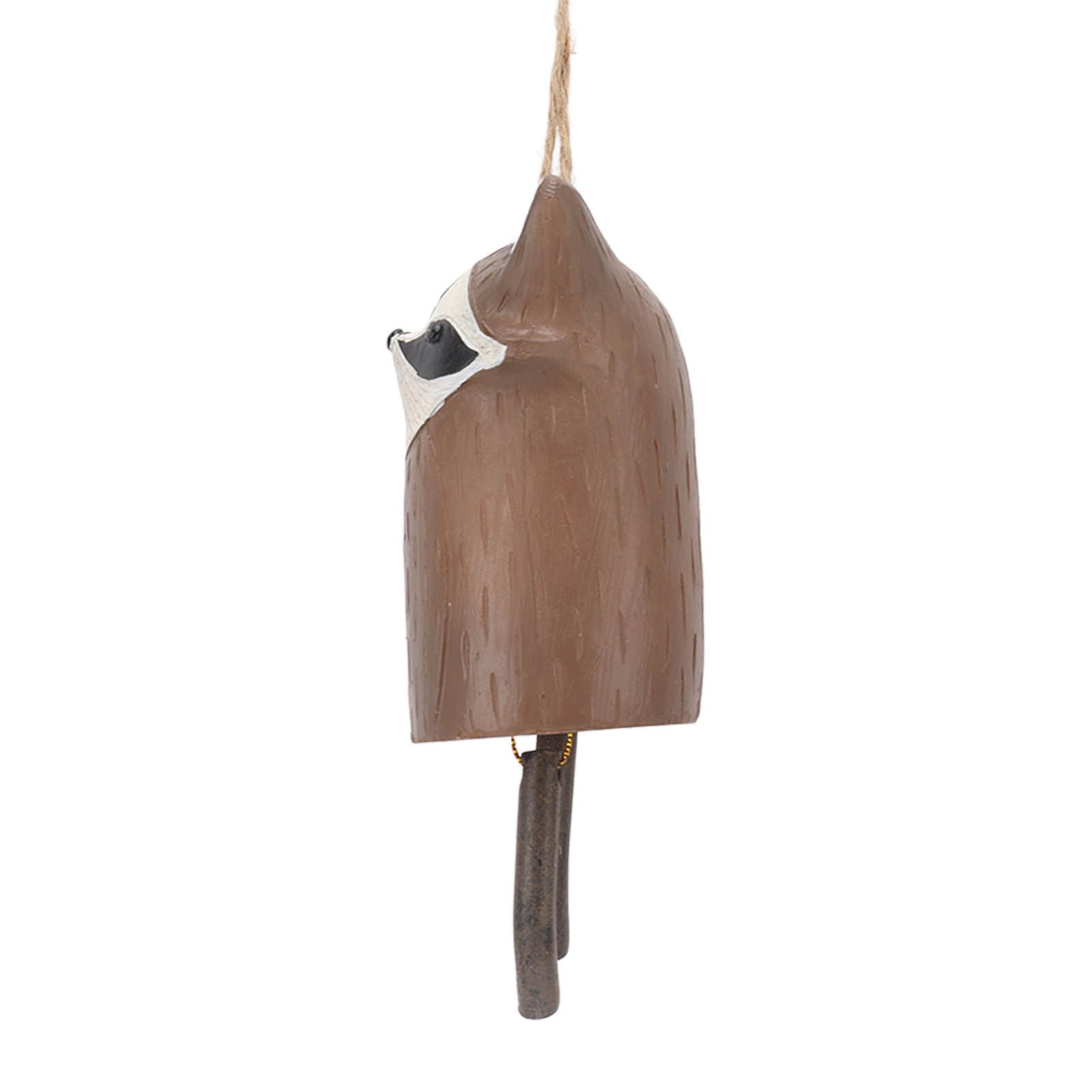 Rustic Hanging Animal Wind Chimes Resin Hand Made Natural Garden Decoration view 3