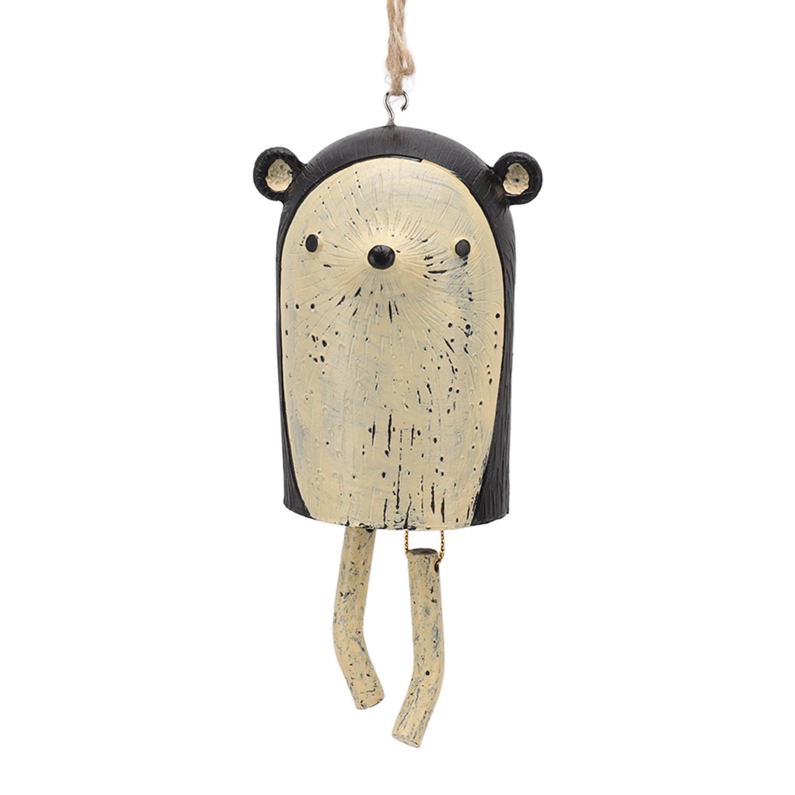 Rustic Hanging Animal Wind Chimes Resin Hand Made Natural Garden Decoration view 2
