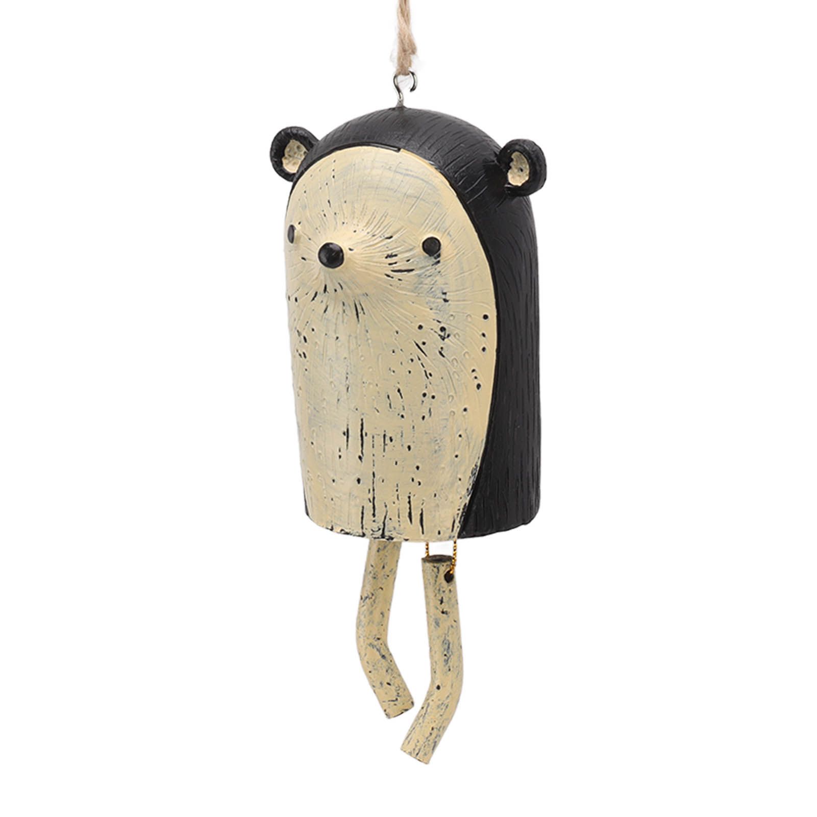 Rustic Hanging Animal Wind Chimes Resin Hand Made Natural Garden Decoration view 7