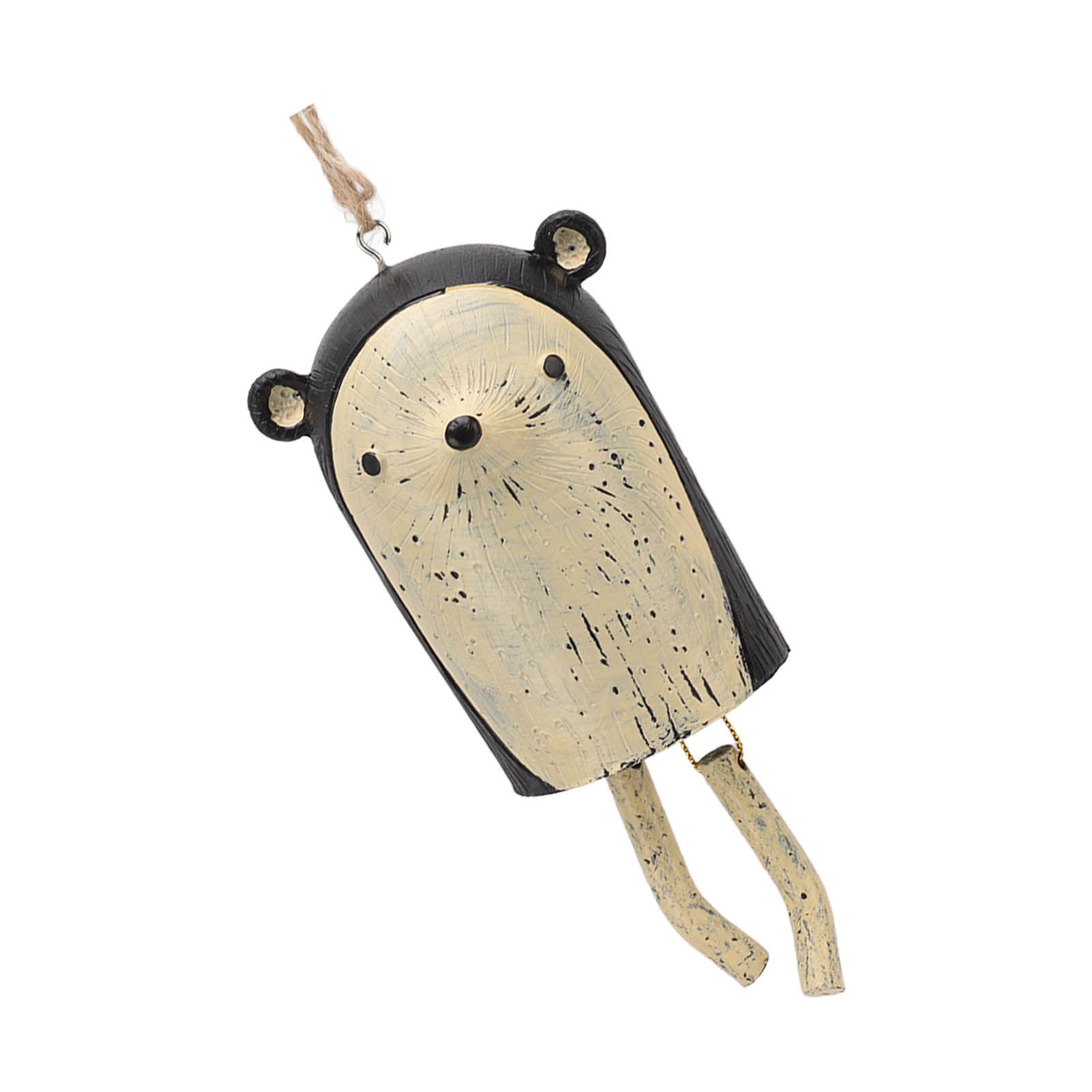 Rustic Hanging Animal Wind Chimes Resin Hand Made Natural Garden Decoration view 9