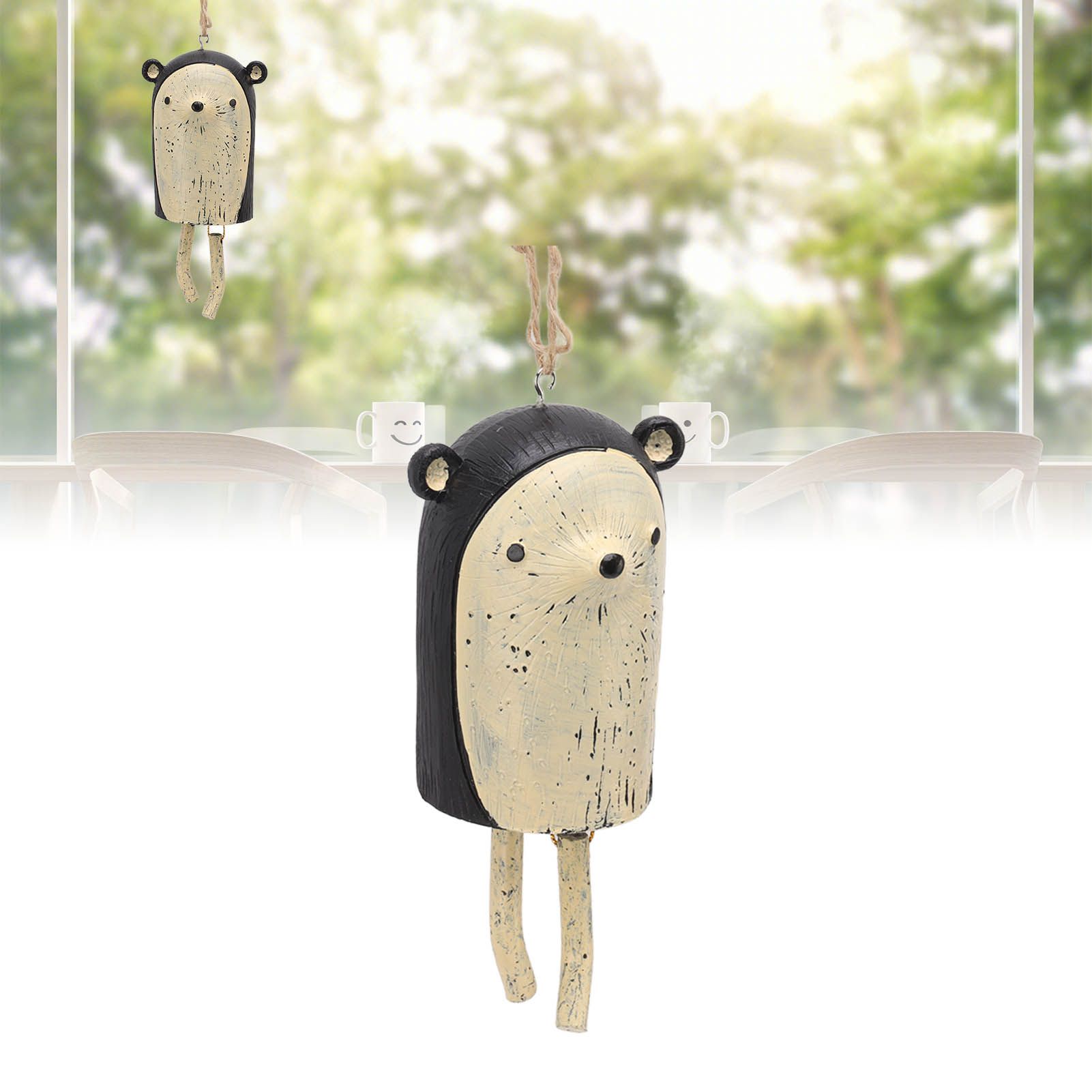 Rustic Hanging Animal Wind Chimes Resin Hand Made Natural Garden Decoration view 11