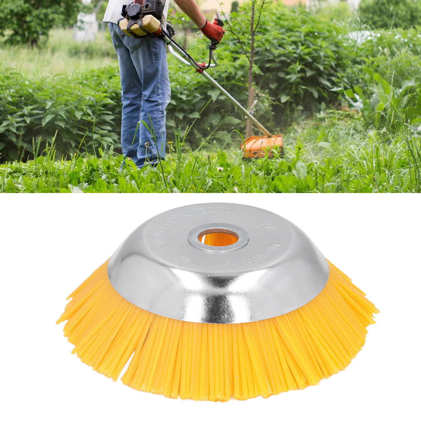 25mm Nylon Wheel Brush Trimmer High Hardness Nylon Manganese Steel Wire view 12