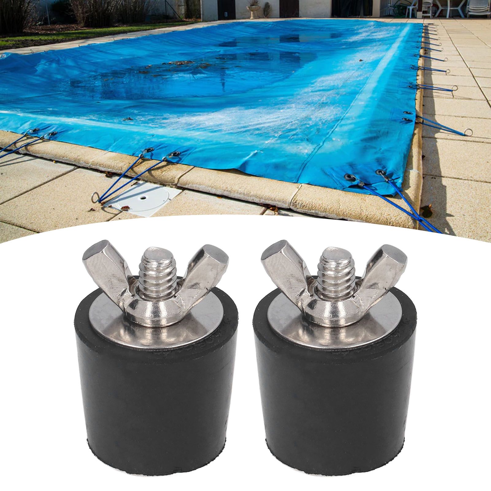 2Pcs Swimming Pool Rubber Plugs Winterizing Tapered Plug Swimming Pool view 12