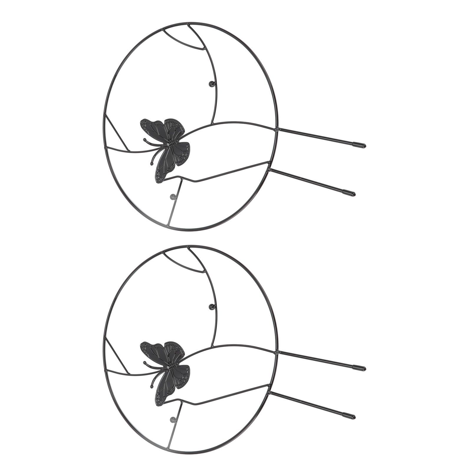 2PCS Flower Plant Support Stand Iron Climbing Frame for Home Garden Round Ring view 7