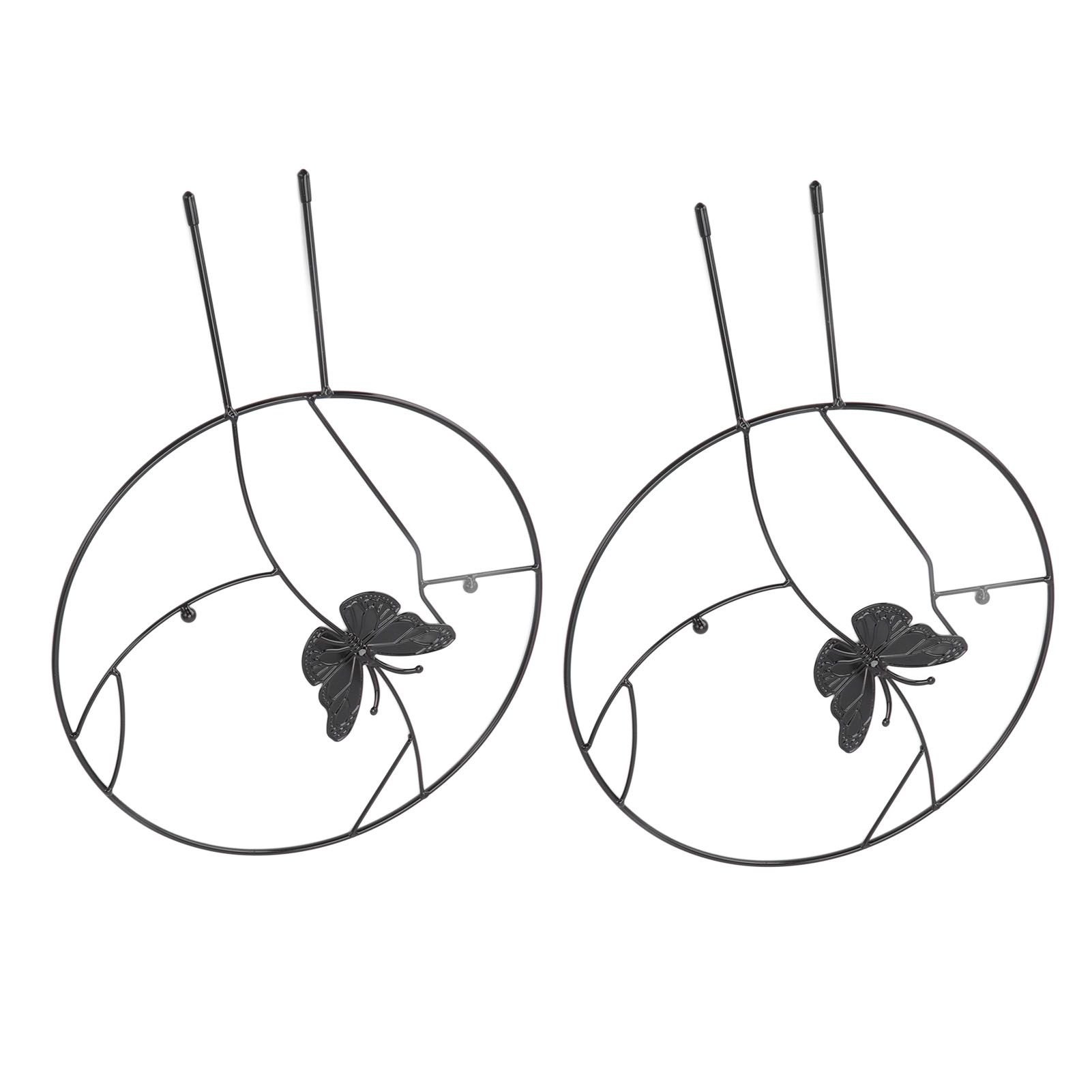 2PCS Flower Plant Support Stand Iron Climbing Frame for Home Garden Round Ring view 8