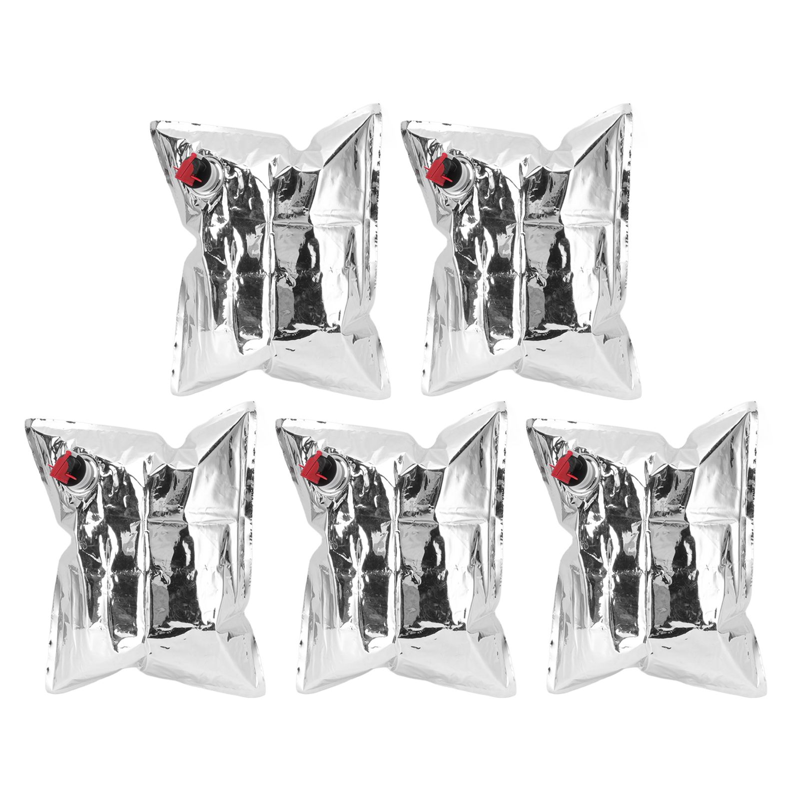 5Pcs Emergency Water Jug Bags with Spigot Foldable Beverage Insulation view 3