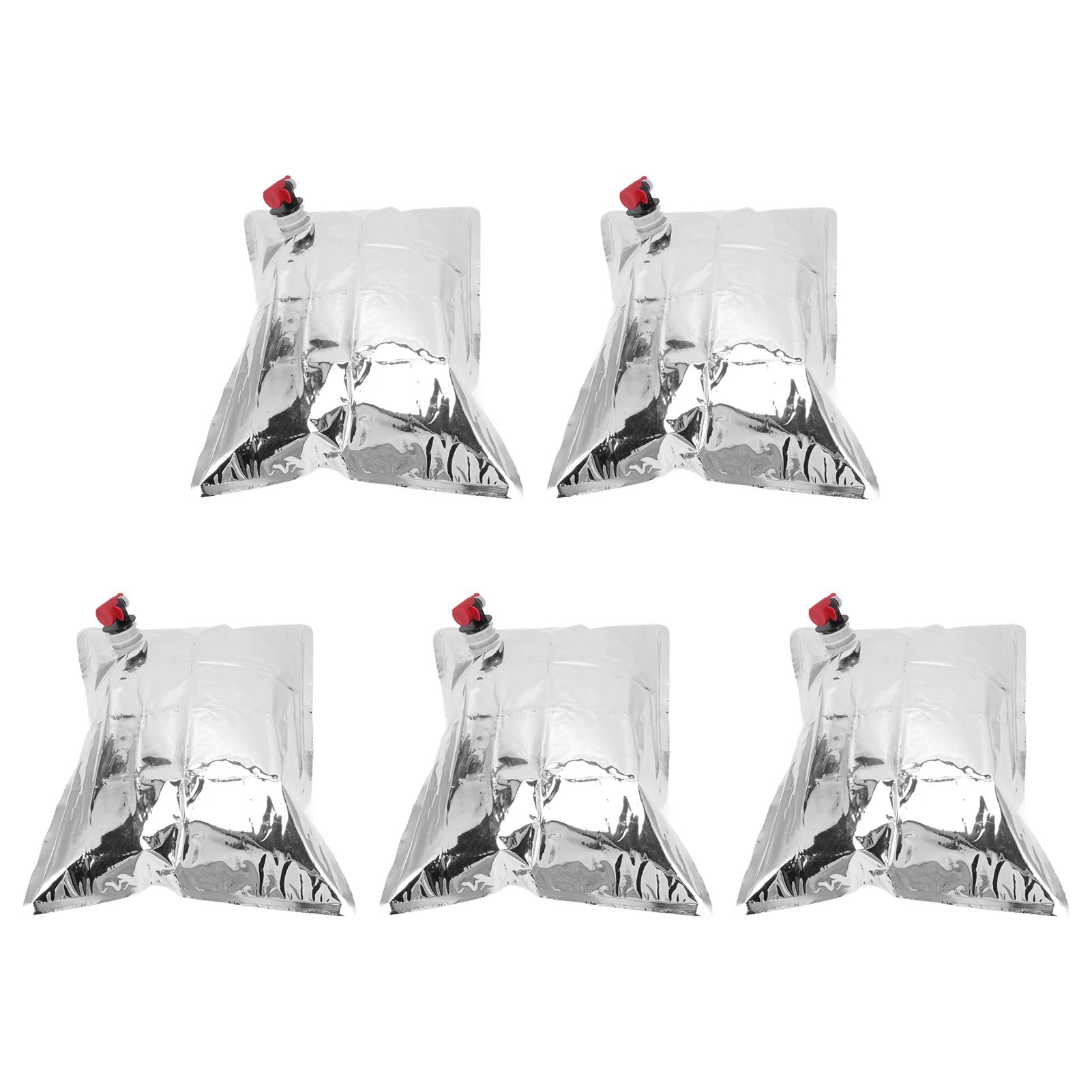 5Pcs Emergency Water Jug Bags with Spigot Foldable Beverage Insulation view 5