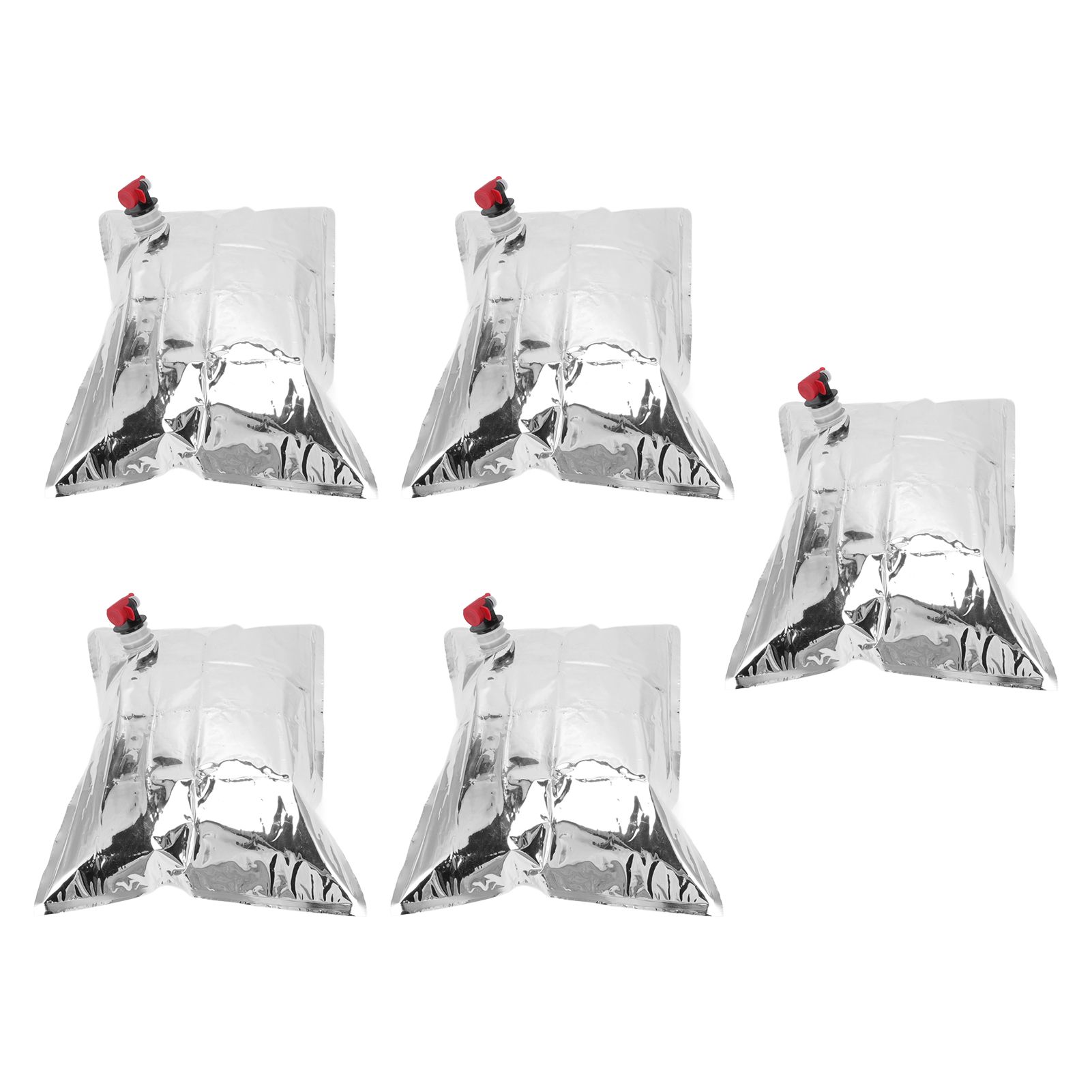 5Pcs Emergency Water Jug Bags with Spigot Foldable Beverage Insulation view 6