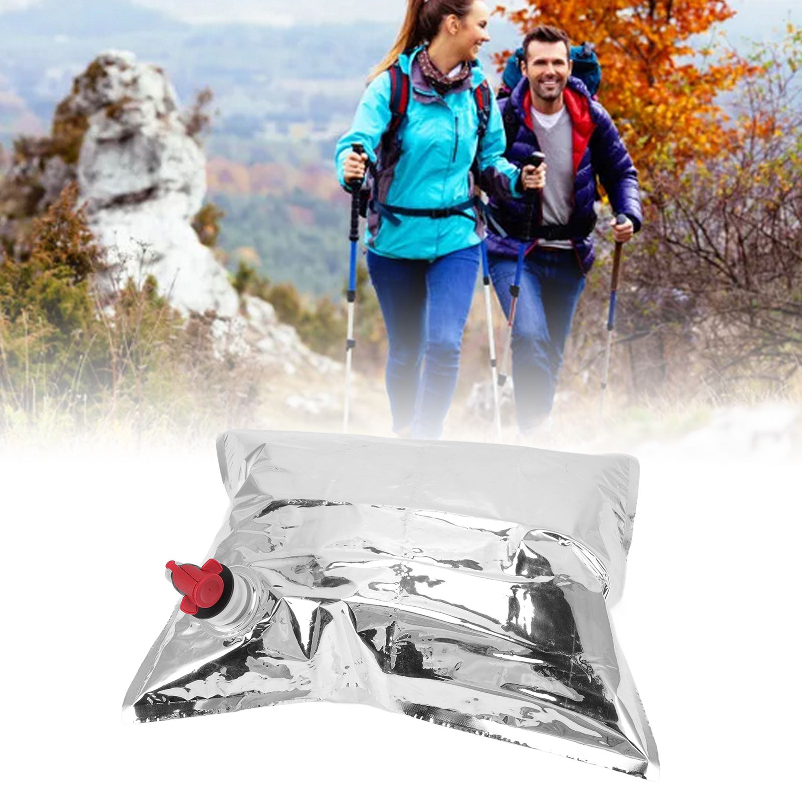 5Pcs Emergency Water Jug Bags with Spigot Foldable Beverage Insulation view 12