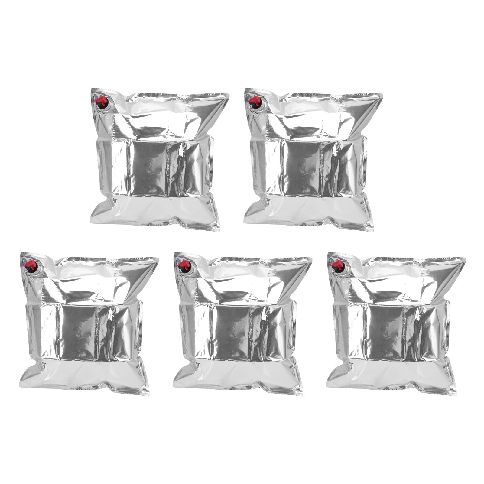 5Pcs Emergency Water Jug Bags with Spigot Foldable Beverage Insulation view 2