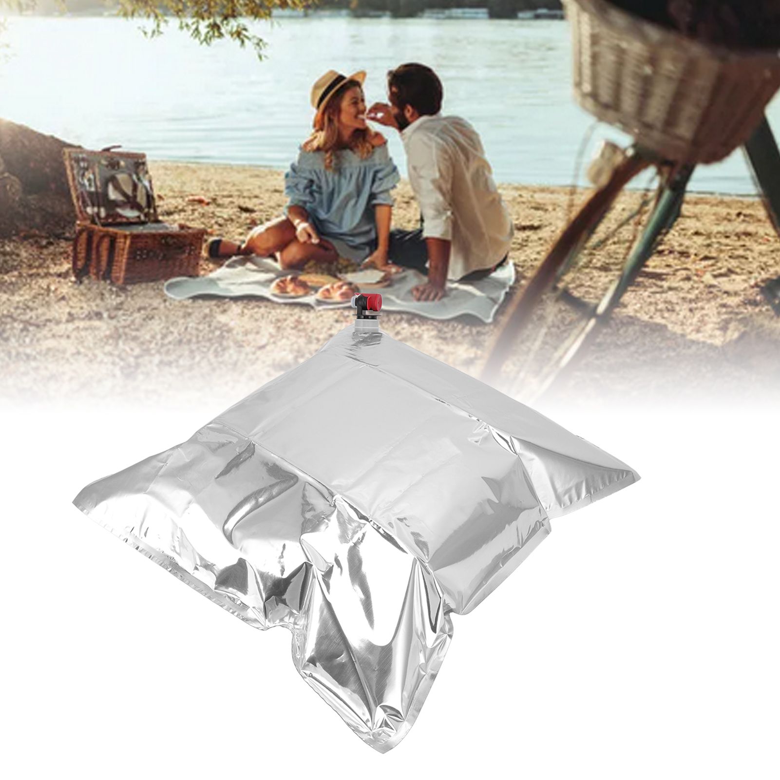 5Pcs Emergency Water Jug Bags with Spigot Foldable Beverage Insulation view 11