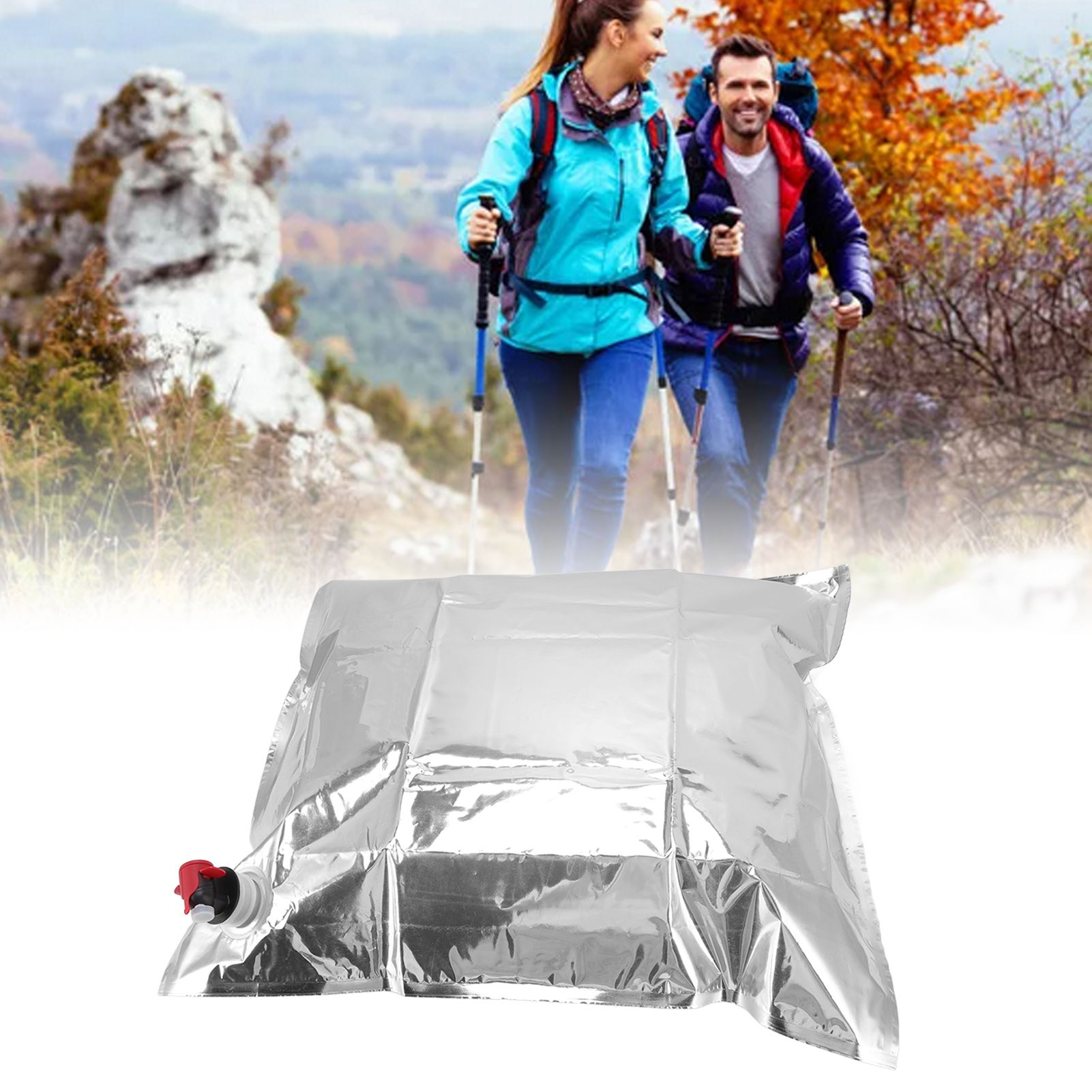 5Pcs Emergency Water Jug Bags with Spigot Foldable Beverage Insulation view 12