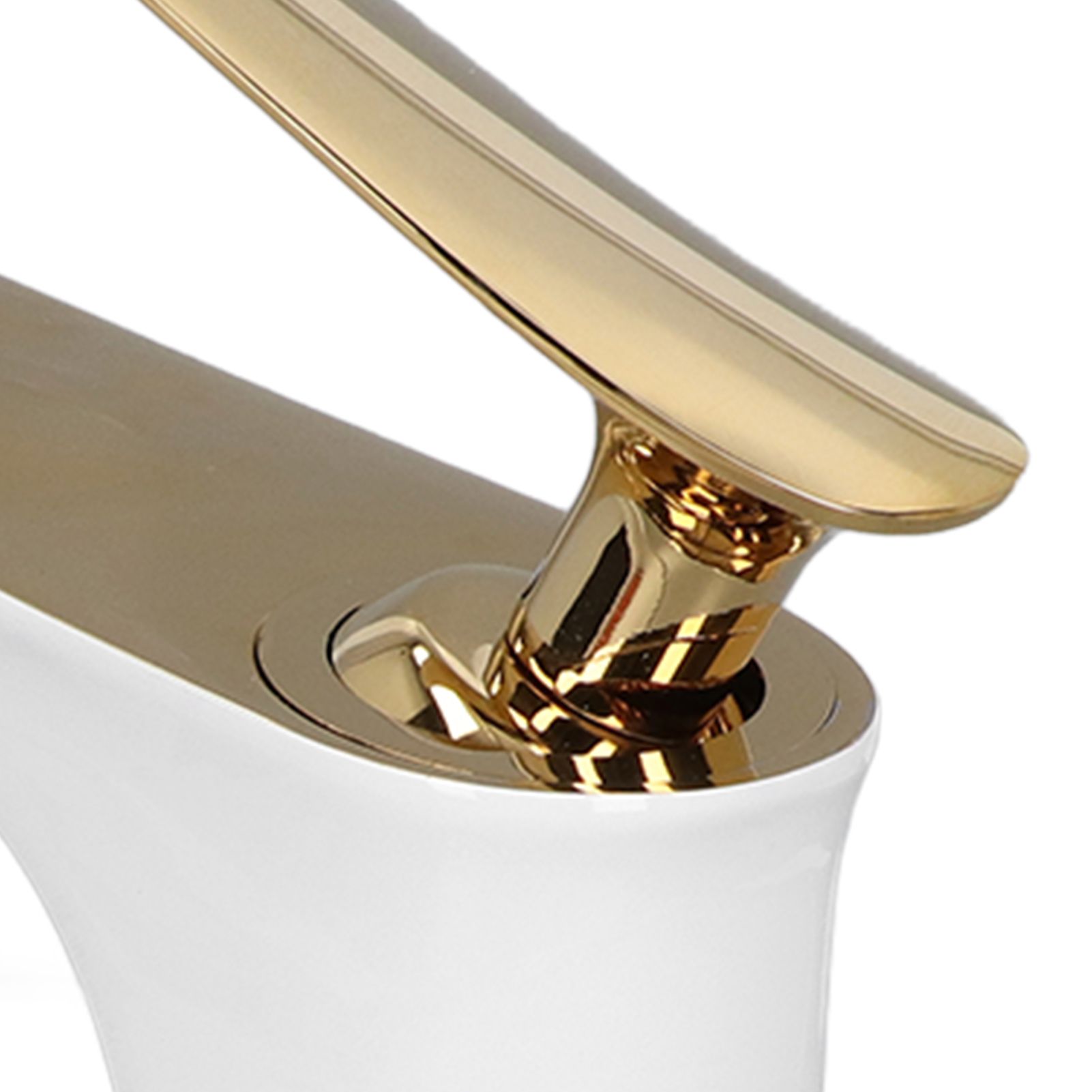 G1/2 Water Faucet Brass Sink Bath Single Handle Mixer Tap Bathroom Lavatory view 14