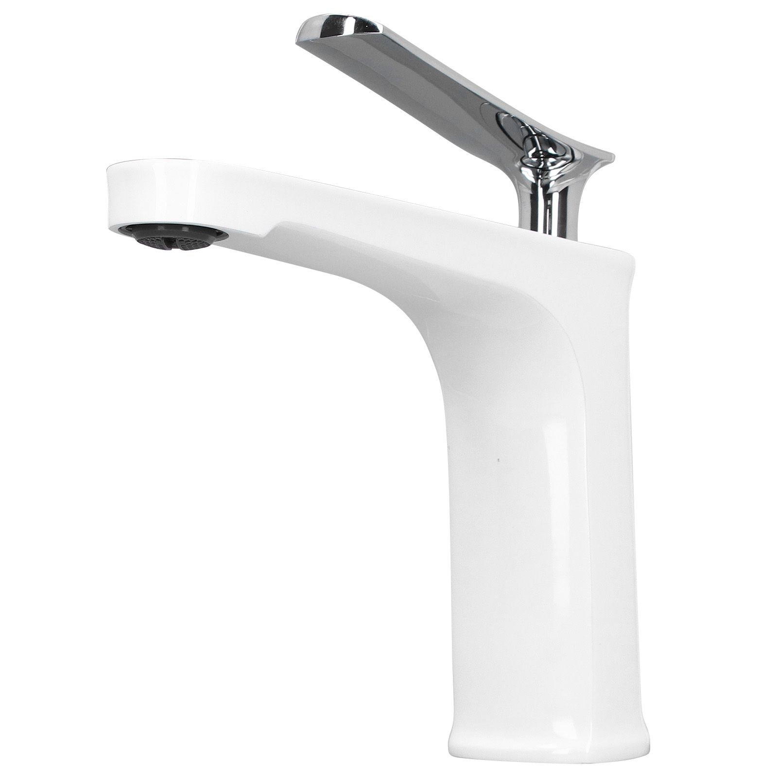 G1/2 Single Handle Basin Mixer Tap with Metal Handle Durable Solid Brass view 2