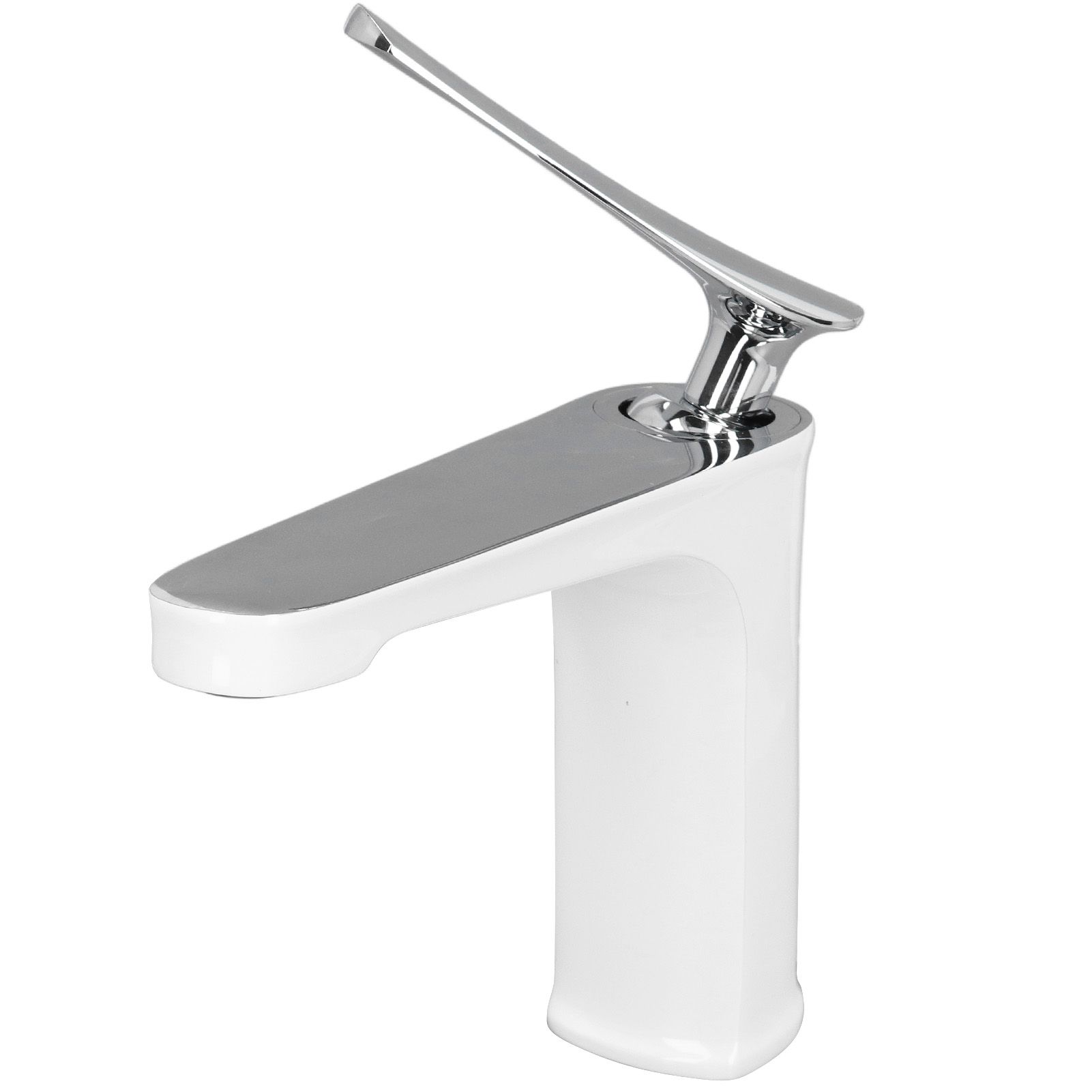 G1/2 Single Handle Basin Mixer Tap with Metal Handle Durable Solid Brass view 3