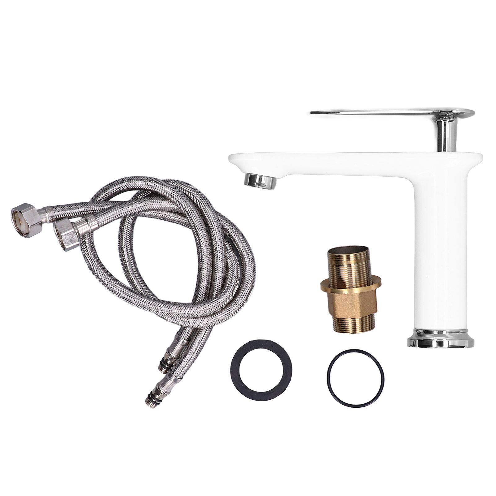 G1/2 Basin Faucet Lavatory Tap Brass Single Handle One Hole Mixer Tap Bathroom
