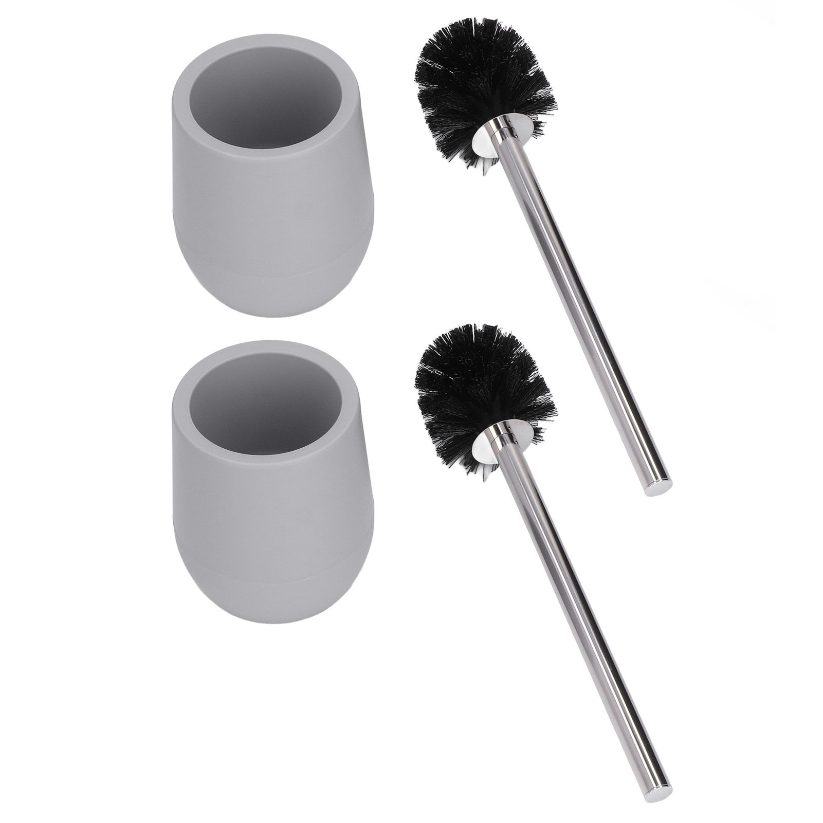 2sets Toilet Bowl Cleaner Brush Lockable Thread Convenient Practical Efficient view 3
